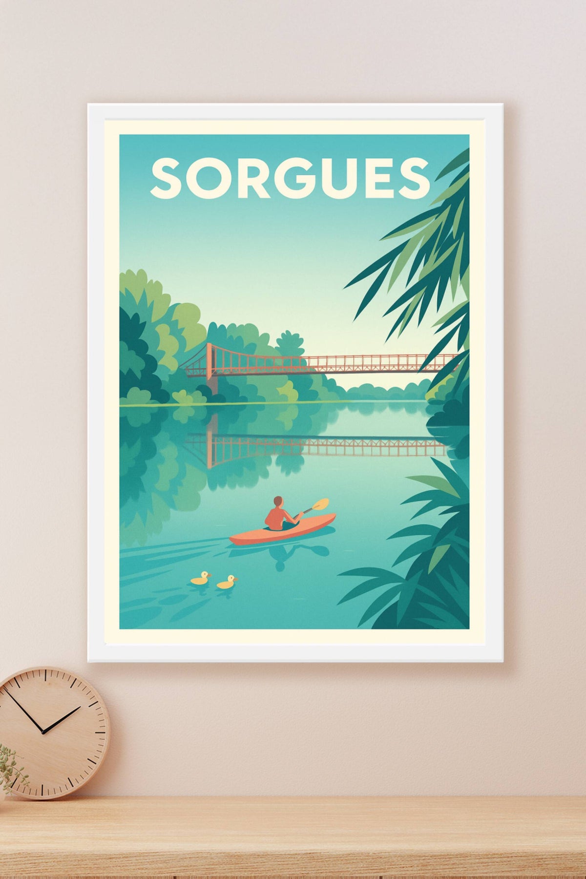 Affiche de Sorgues - Sérénité au fil de l'eau