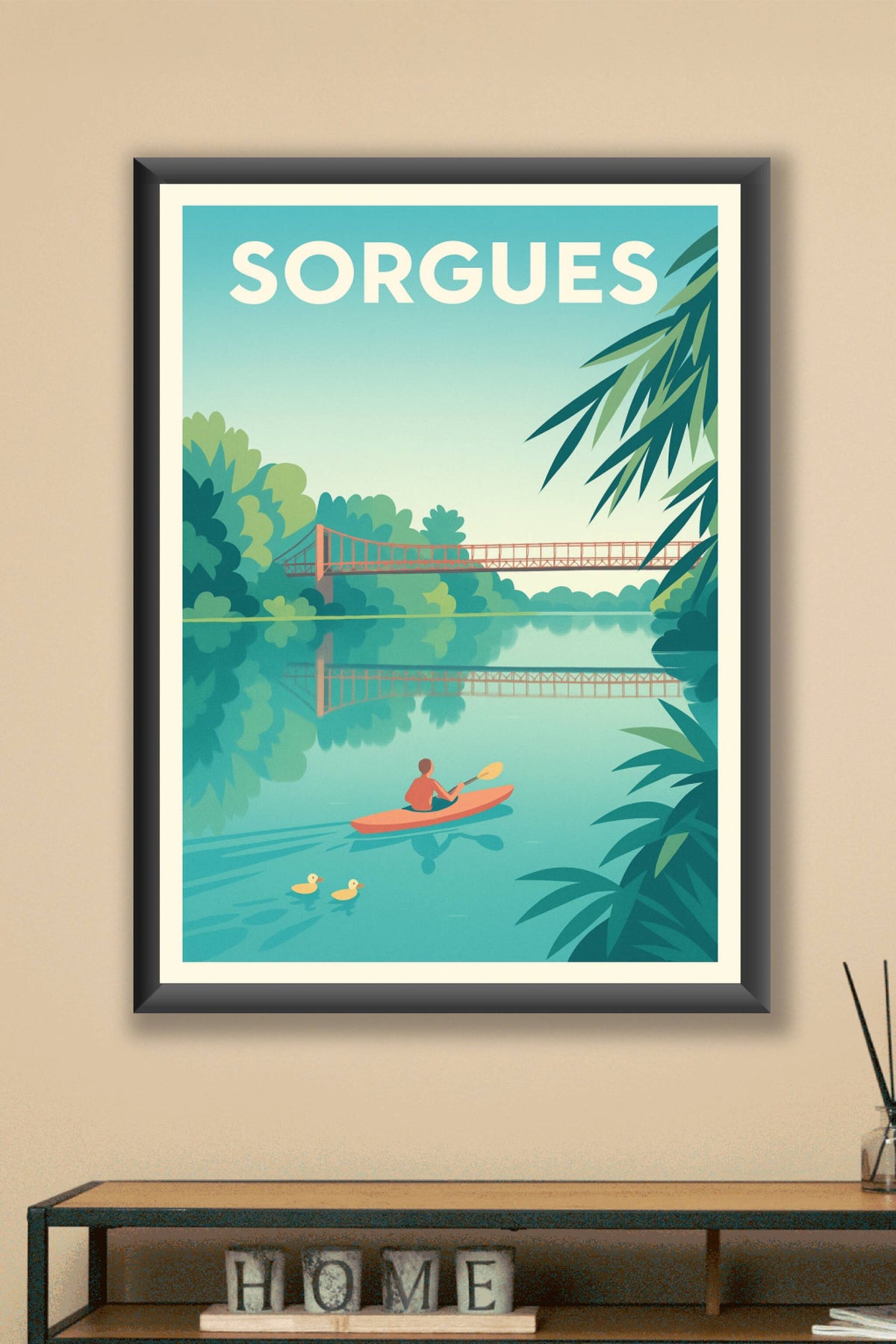 Affiche de Sorgues - Sérénité au fil de l'eau