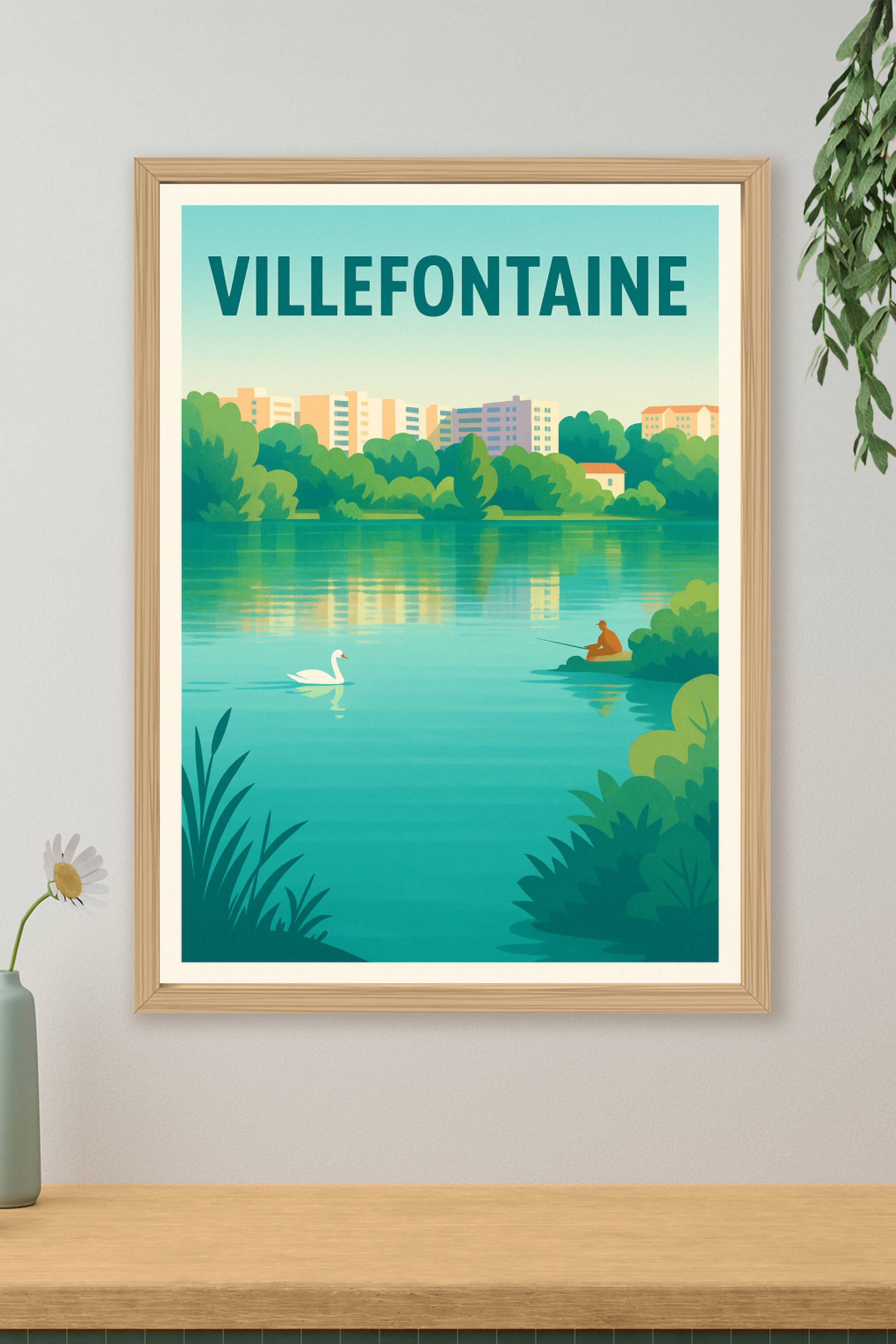 Affiche de Villefontaine - Sérénité au bord de l'eau