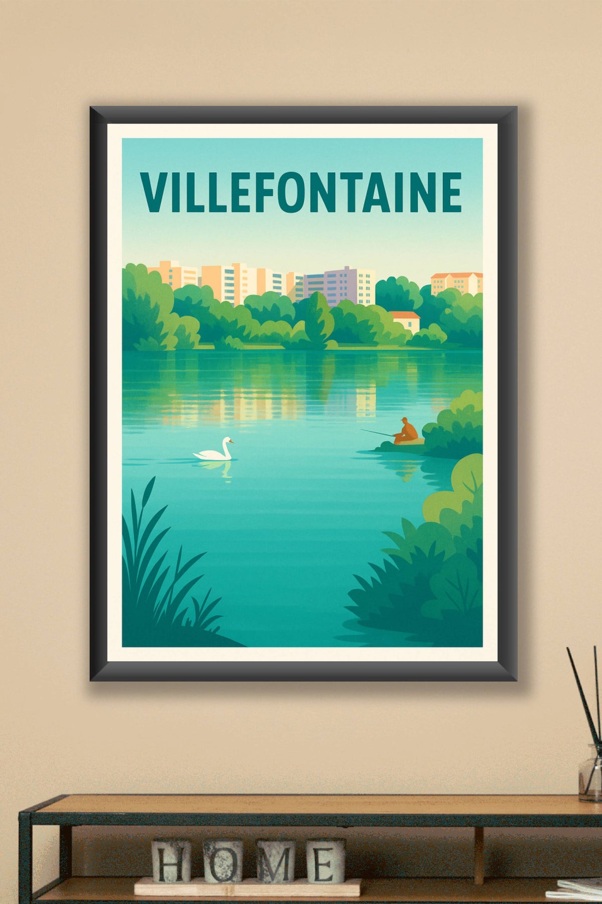 Affiche de Villefontaine - Sérénité au bord de l'eau