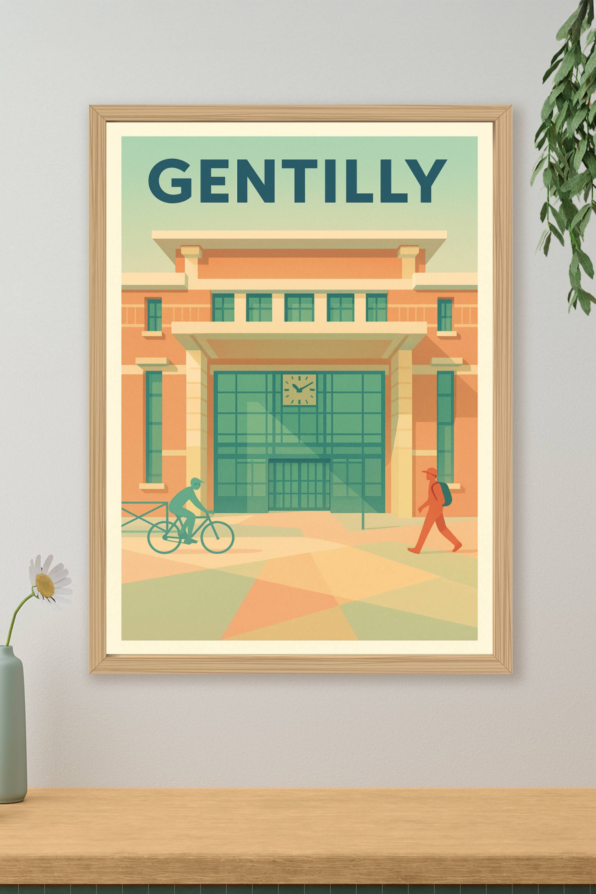Affiche de Gentilly - L'élégance urbaine au quotidien