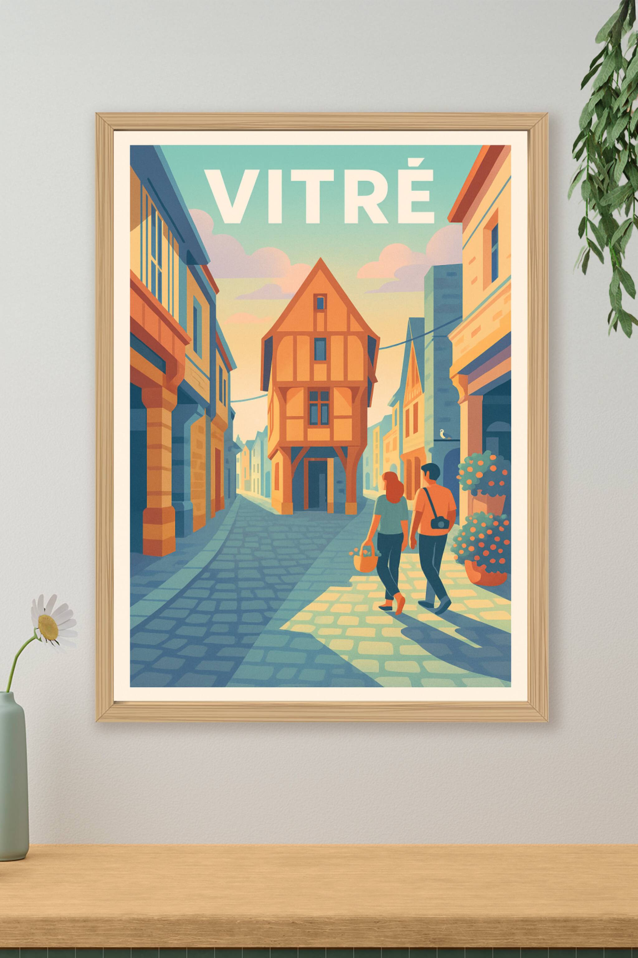 Affiche de Vitré - Balade en cœur de ville historique