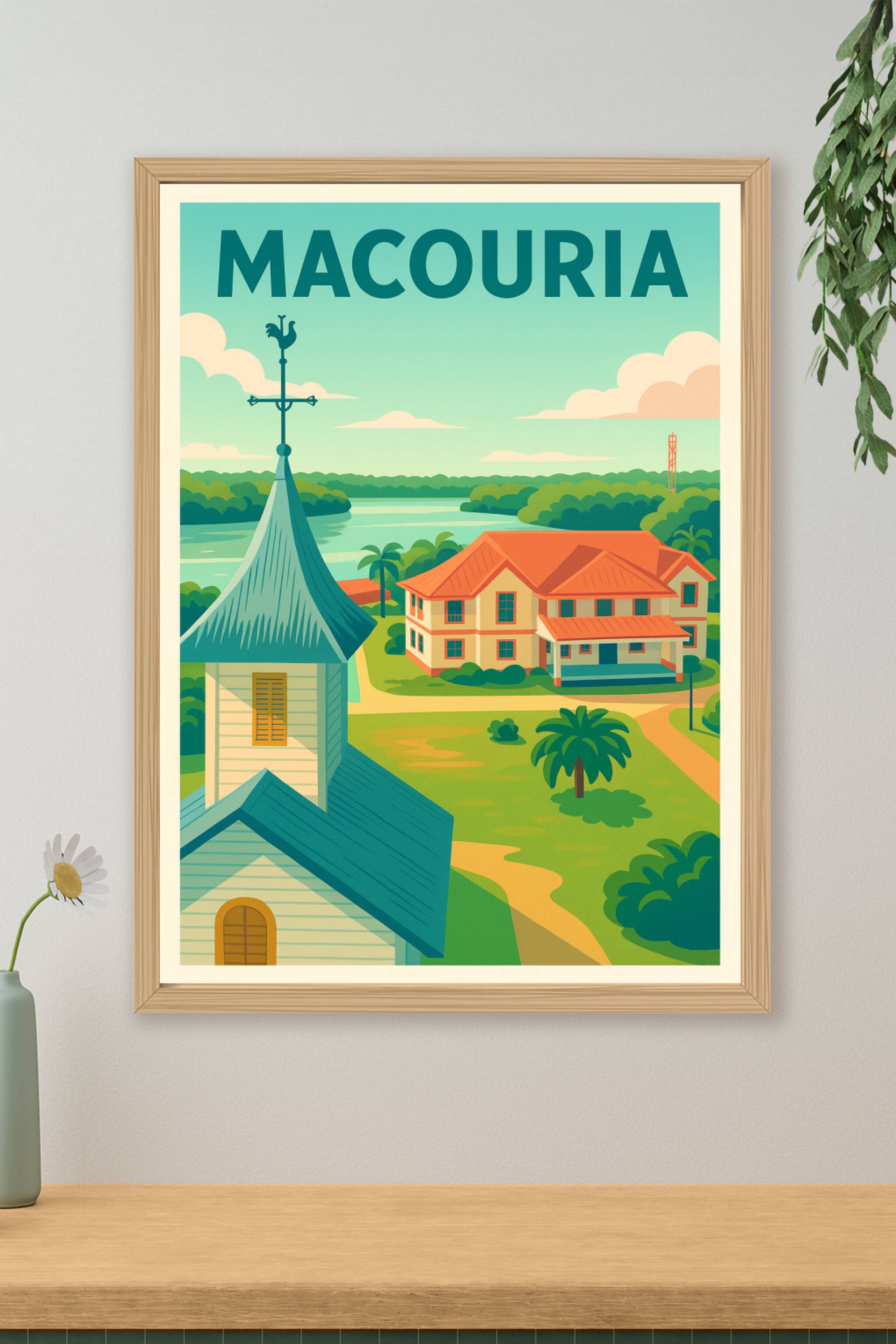 Affiche de Macouria - Charme tropical et sérénité guyanaise