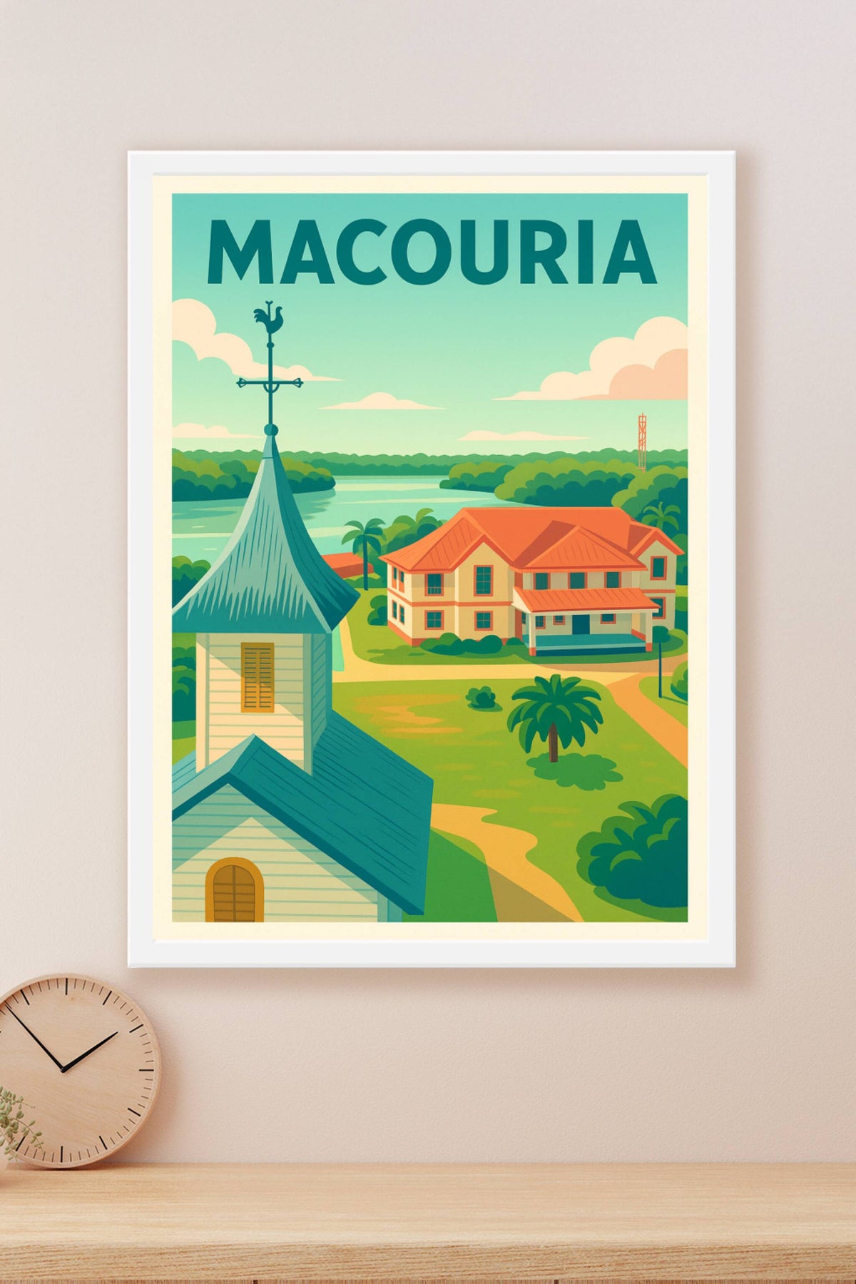Affiche de Macouria - Charme tropical et sérénité guyanaise