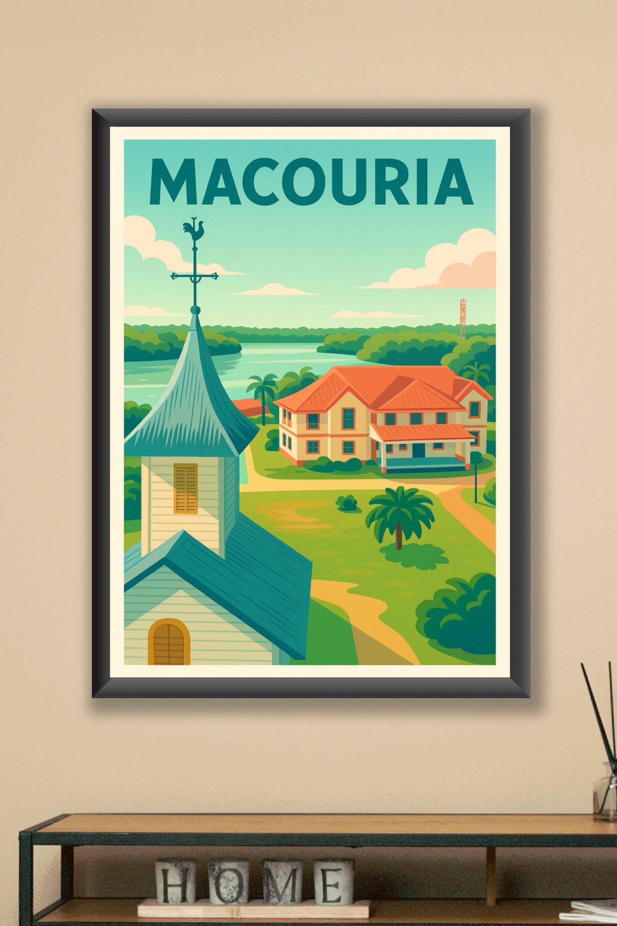 Affiche de Macouria - Charme tropical et sérénité guyanaise