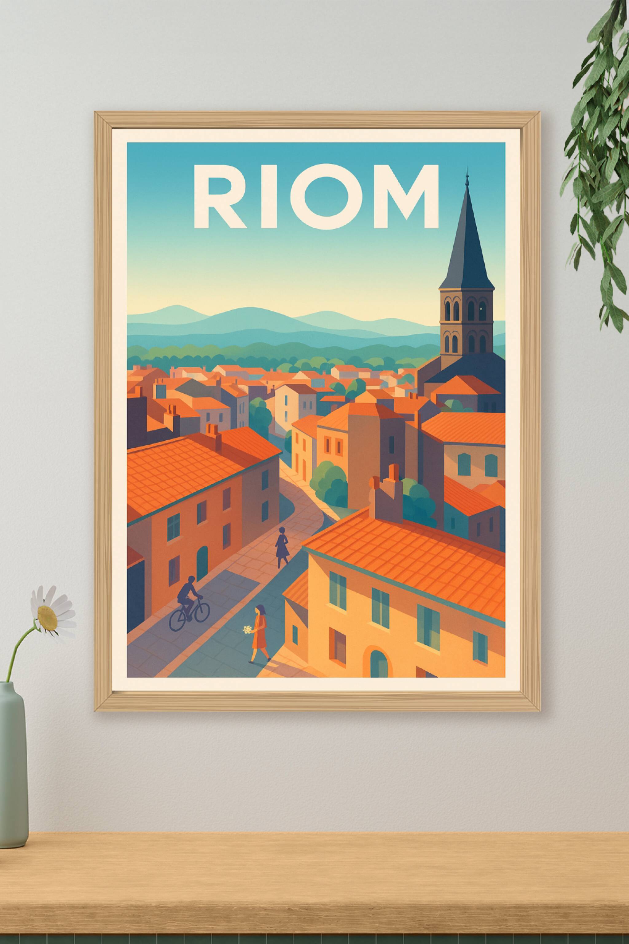 Affiche de Riom - Douceur et charme au cœur de la ville