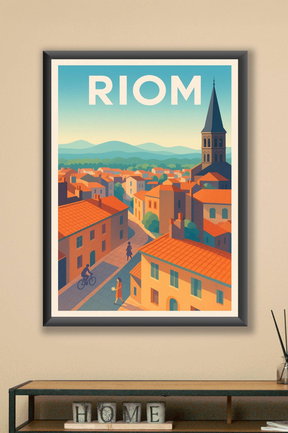 Affiche de Riom - Douceur et charme au cœur de la ville