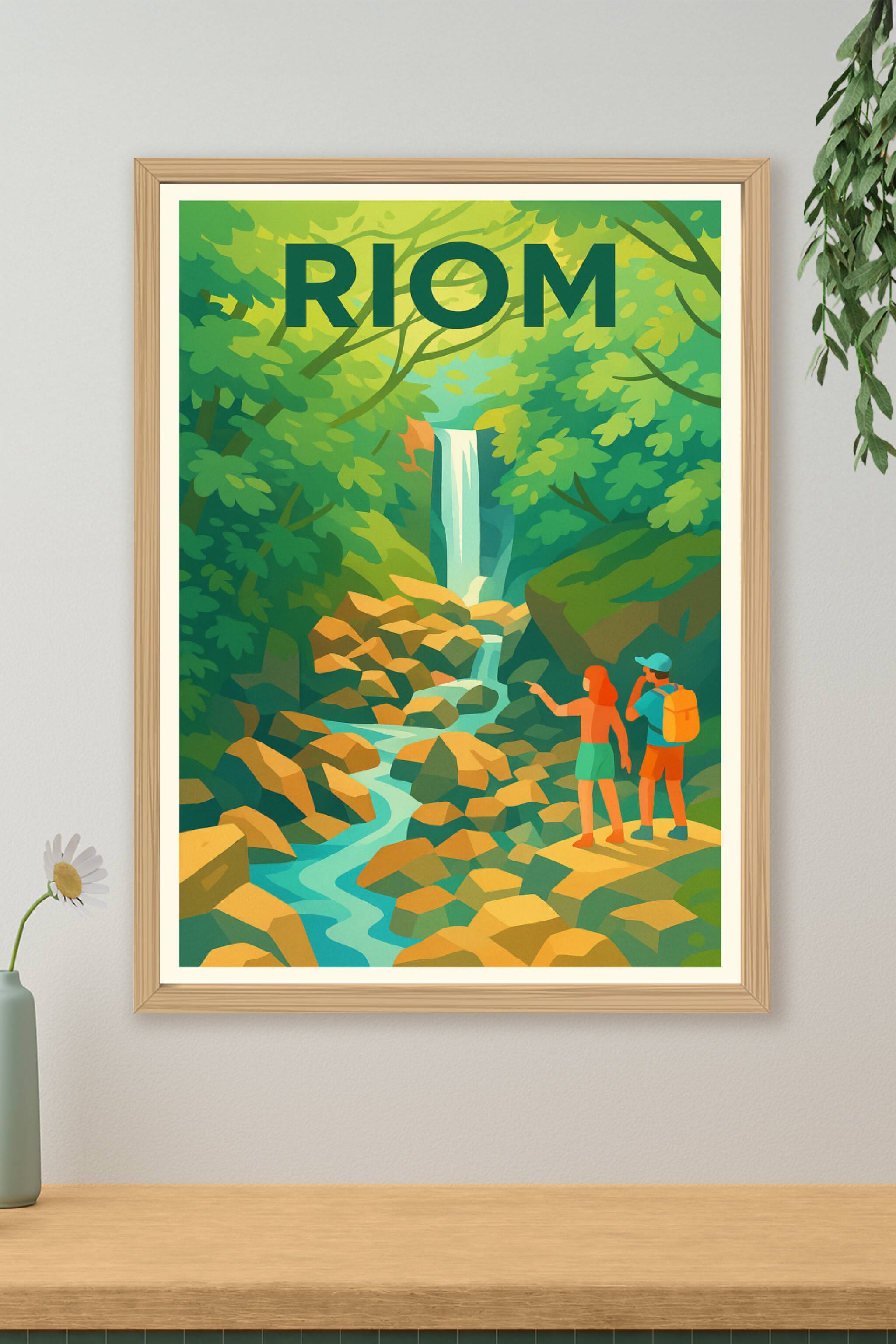 Affiche de Riom - Évasion Nature et Cascade Enchantée