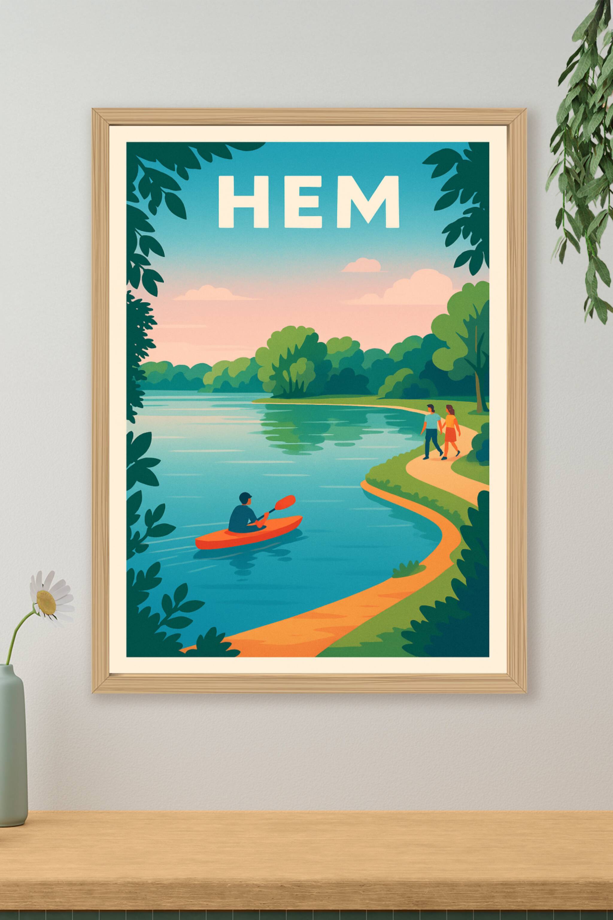 Affiche de Hem - Sérénité au fil de l'eau