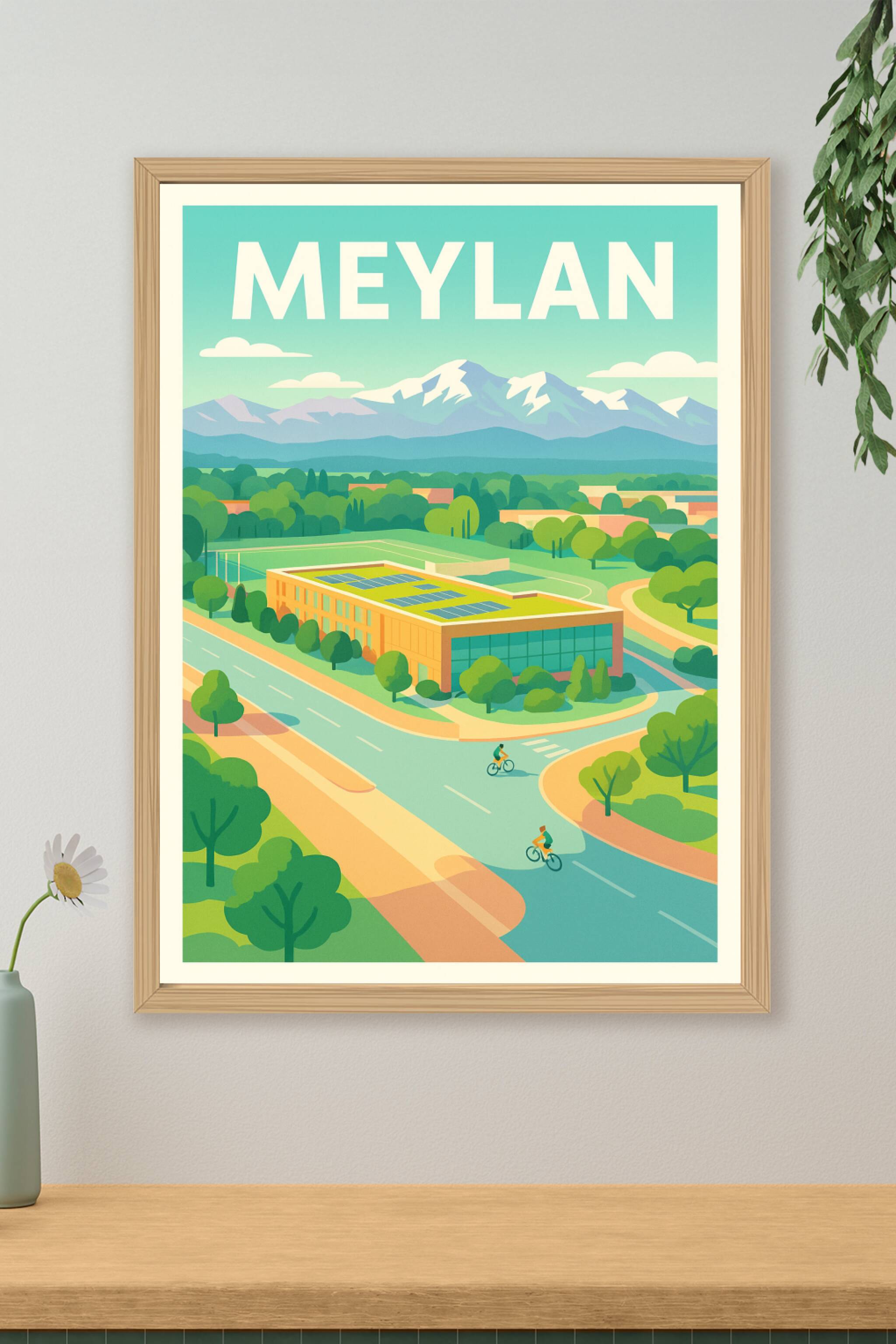 Affiche de Meylan - Évasion Nature et Modernité