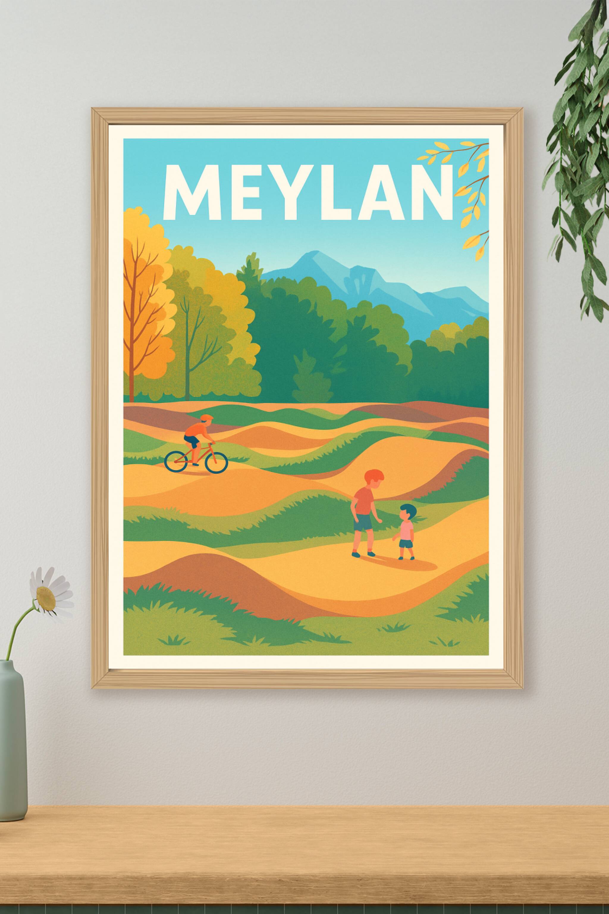 Affiche de Meylan - Évasion nature et loisirs en famille