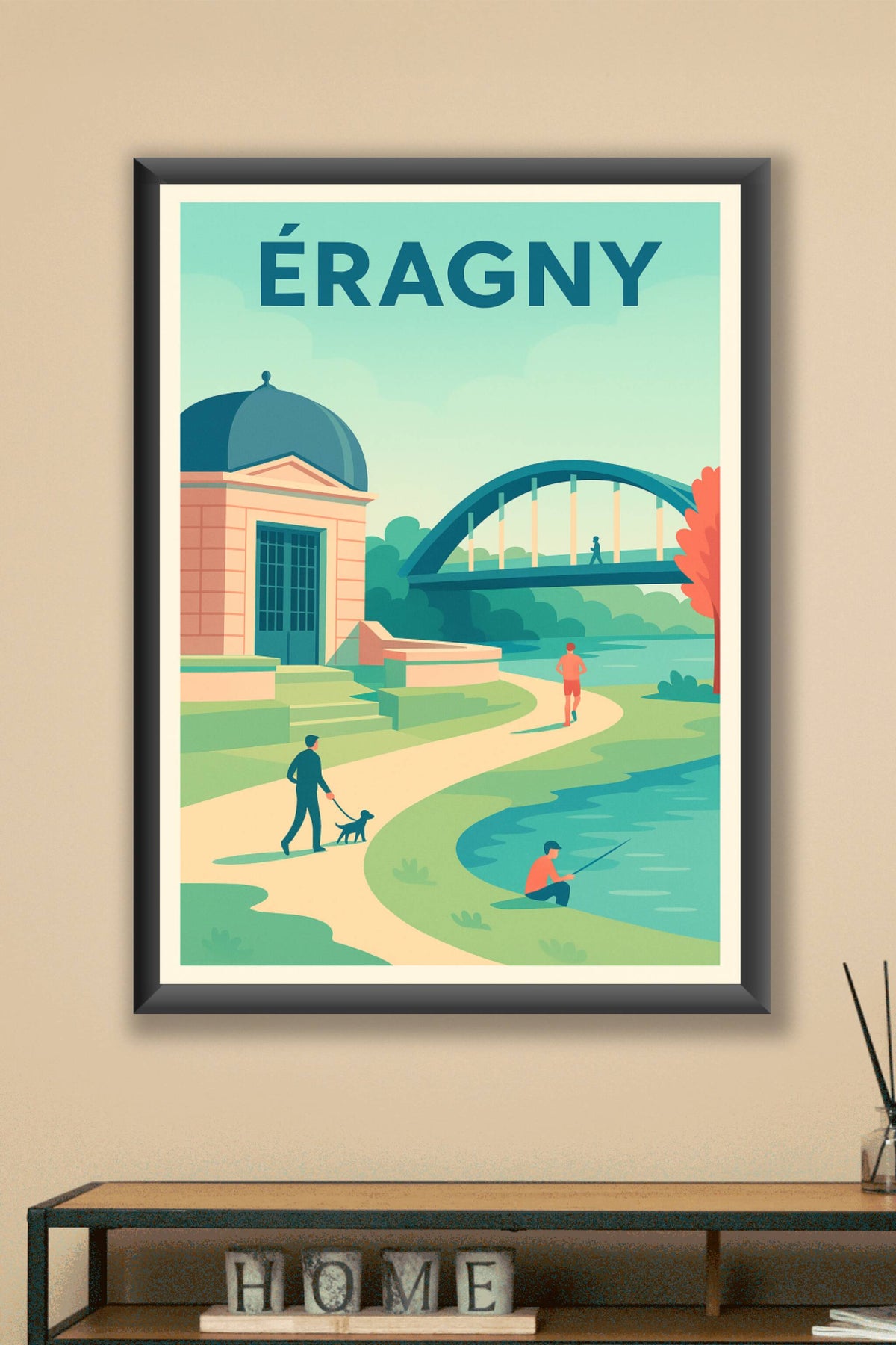 Affiche de Éragny - Harmonie et Sérénité au Bord de l'Eau