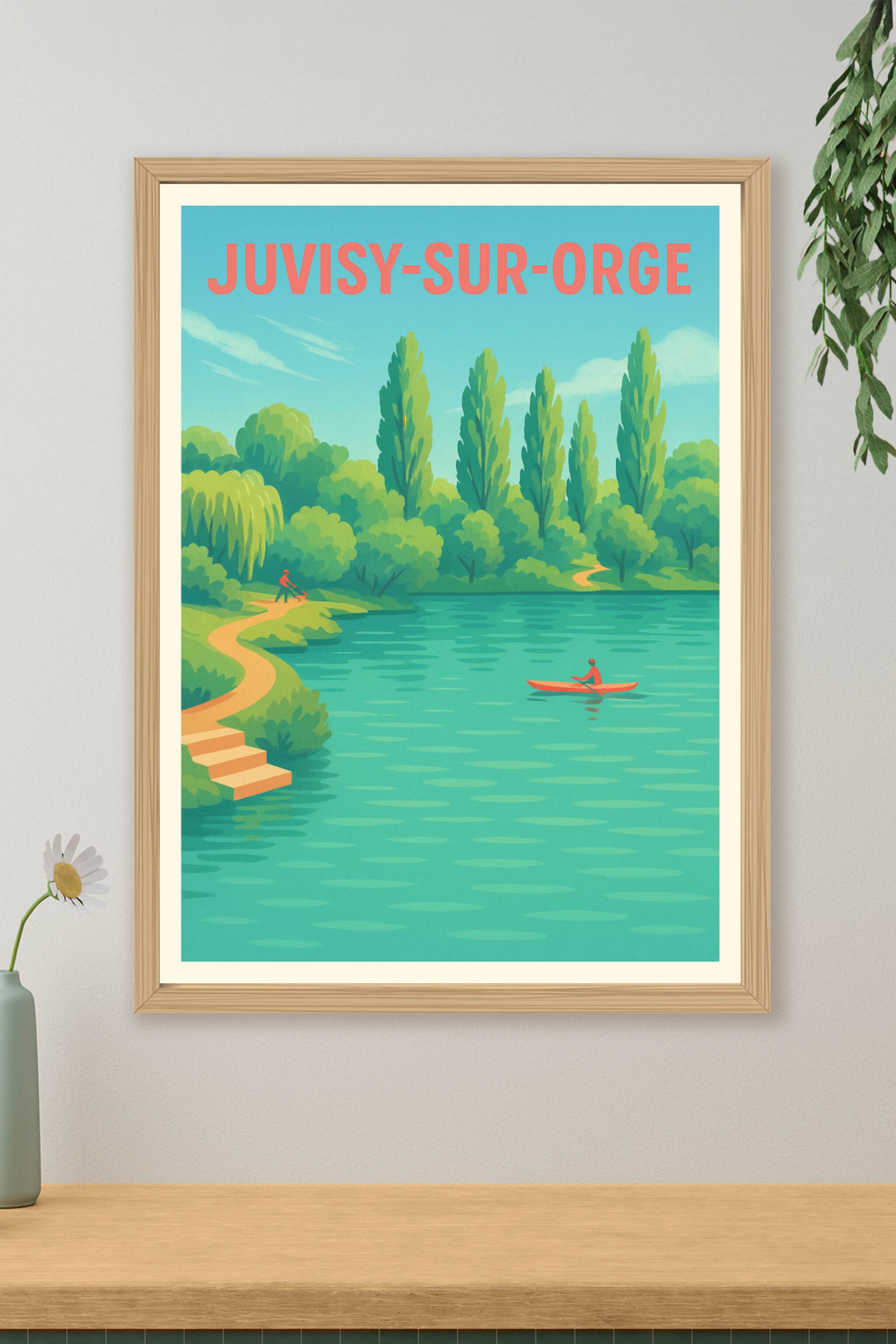 Affiche de Juvisy-sur-Orge - Évasion au bord de l'eau