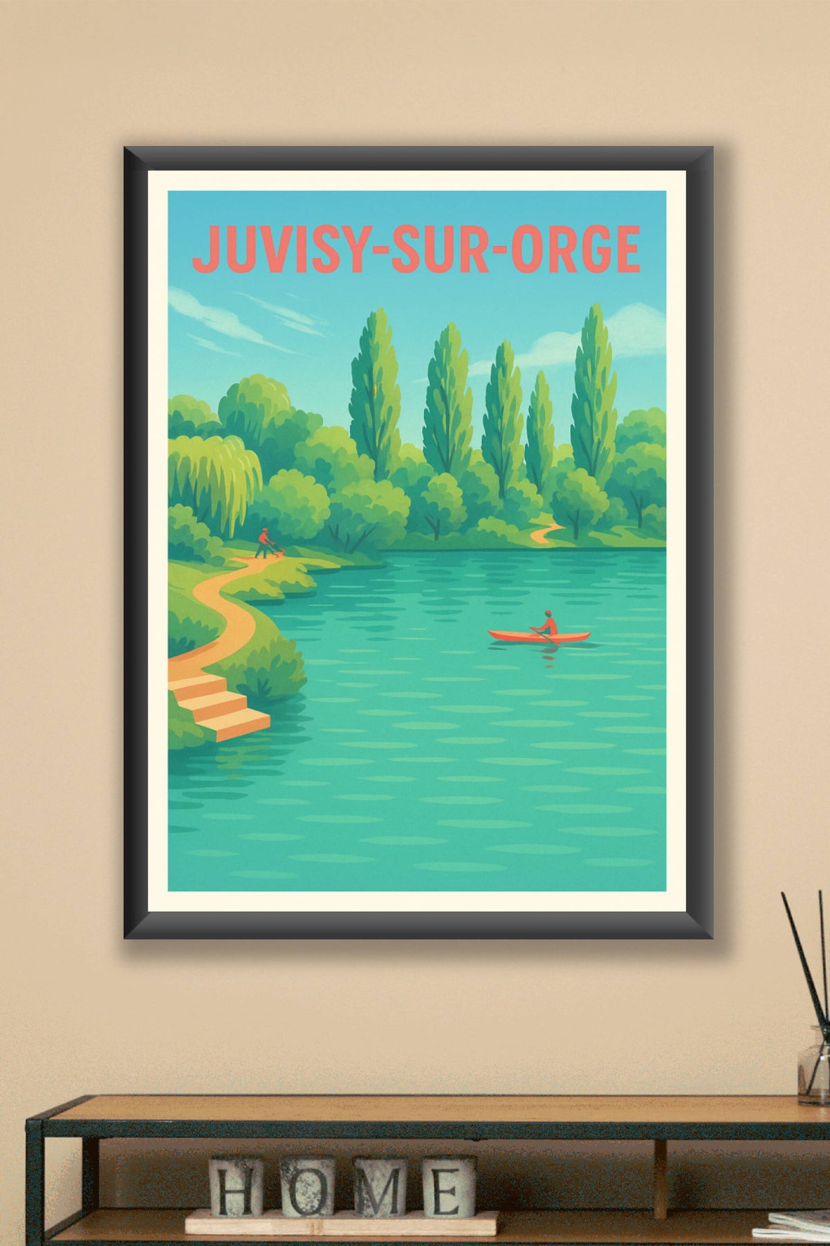 Affiche de Juvisy-sur-Orge - Évasion au bord de l'eau