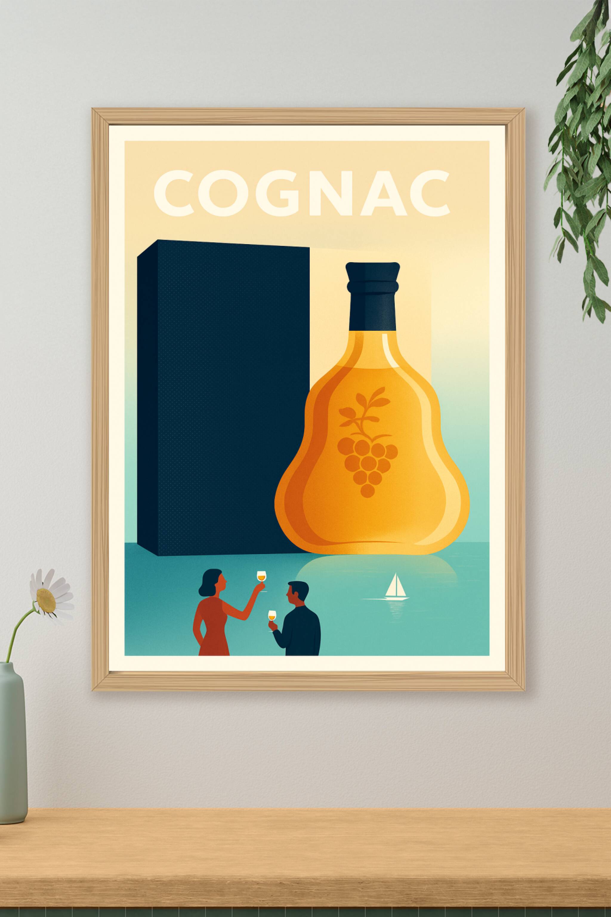Affiche de Cognac - Élégance et raffinement en toute simplicité
