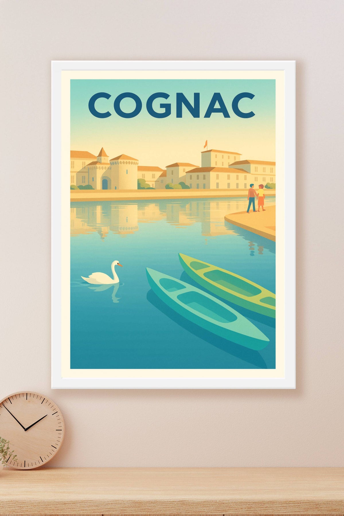 Affiche de Cognac - Douceur et sérénité au bord de l'eau