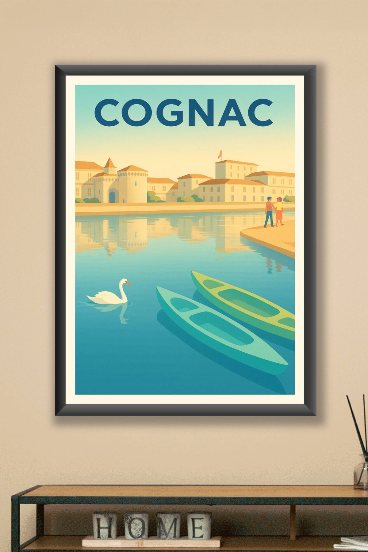 Affiche de Cognac - Douceur et sérénité au bord de l'eau