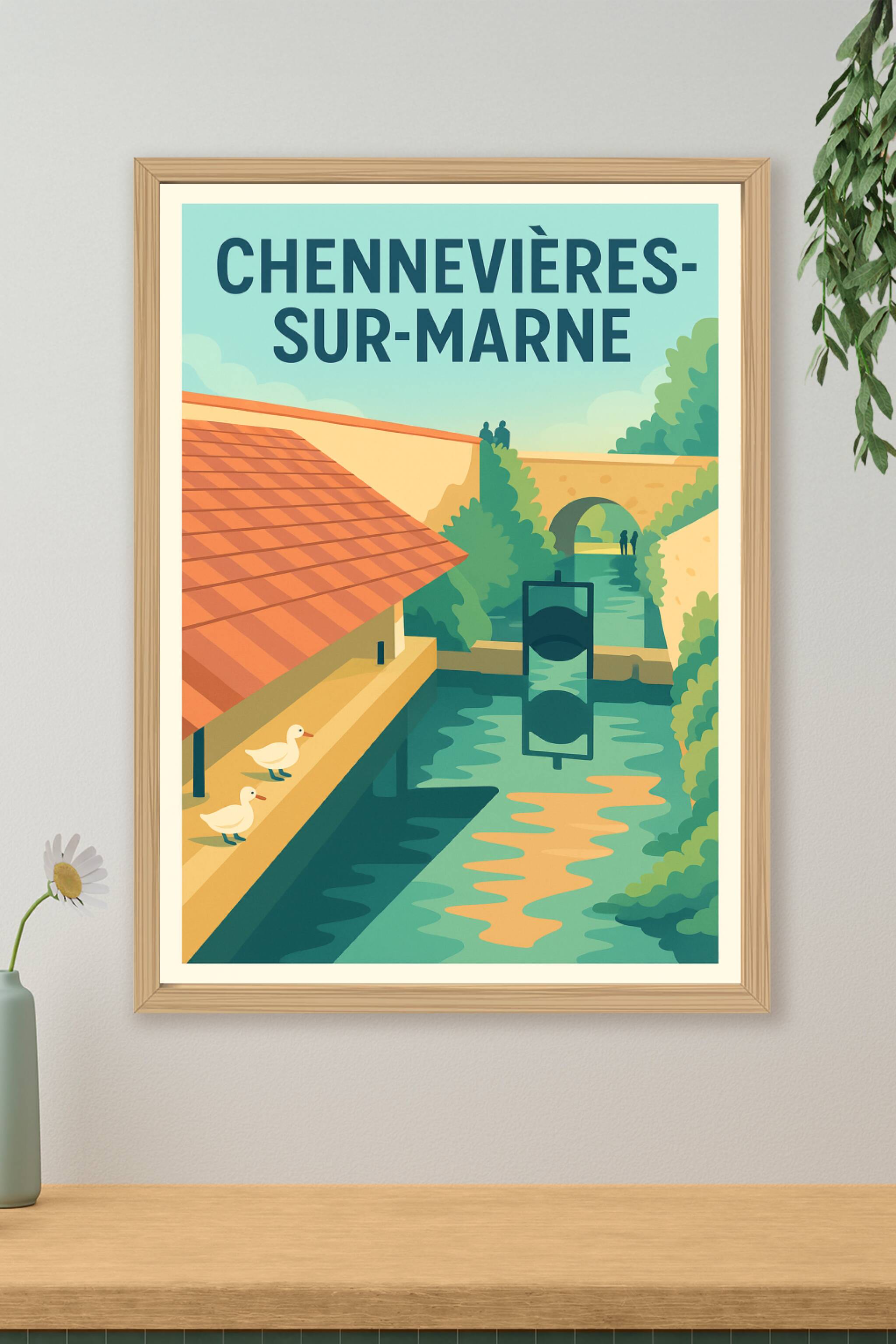 Affiche de Chennevières-sur-Marne - Havre de paix au fil de l'eau