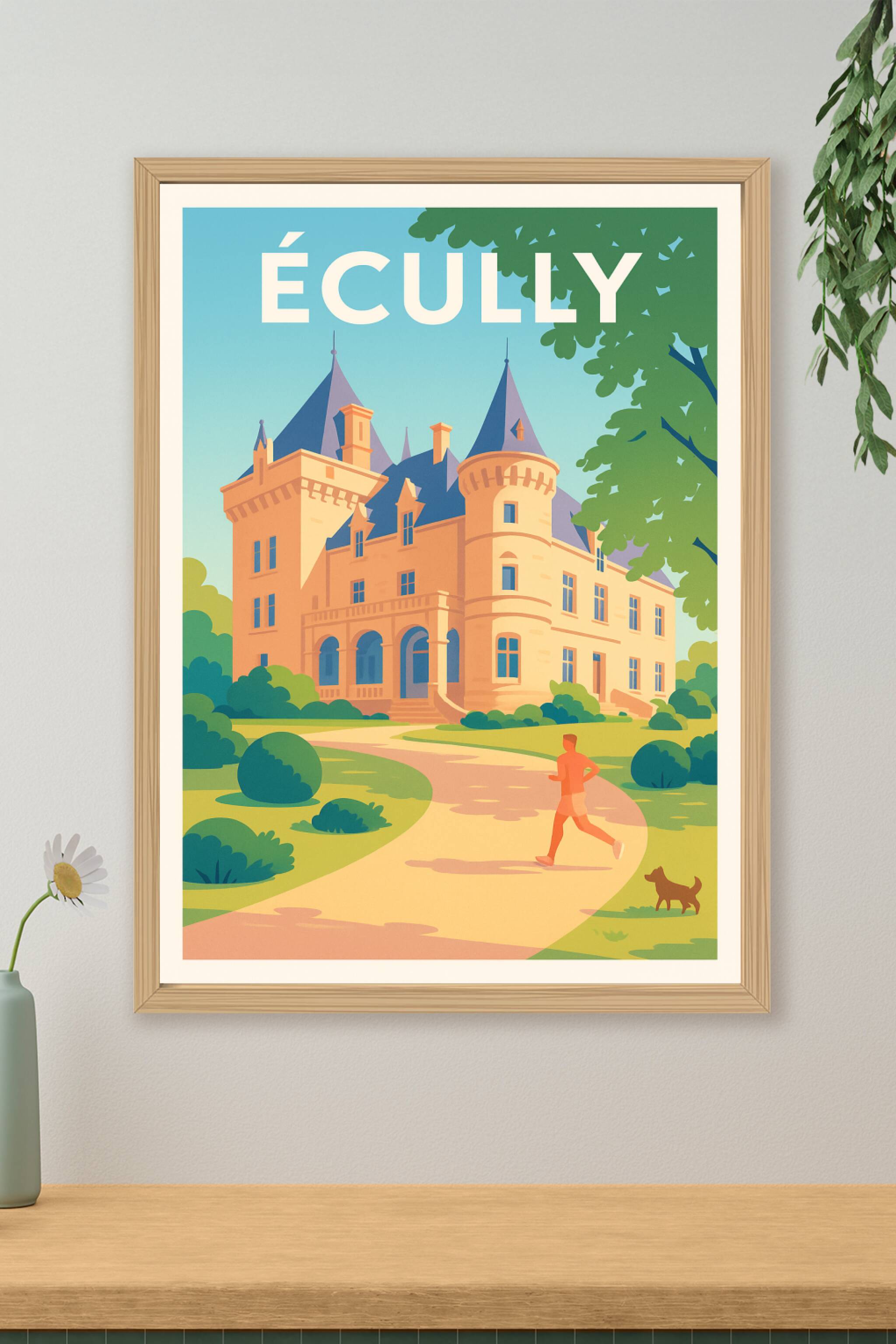 Affiche de Écully - Élégance et nature au château