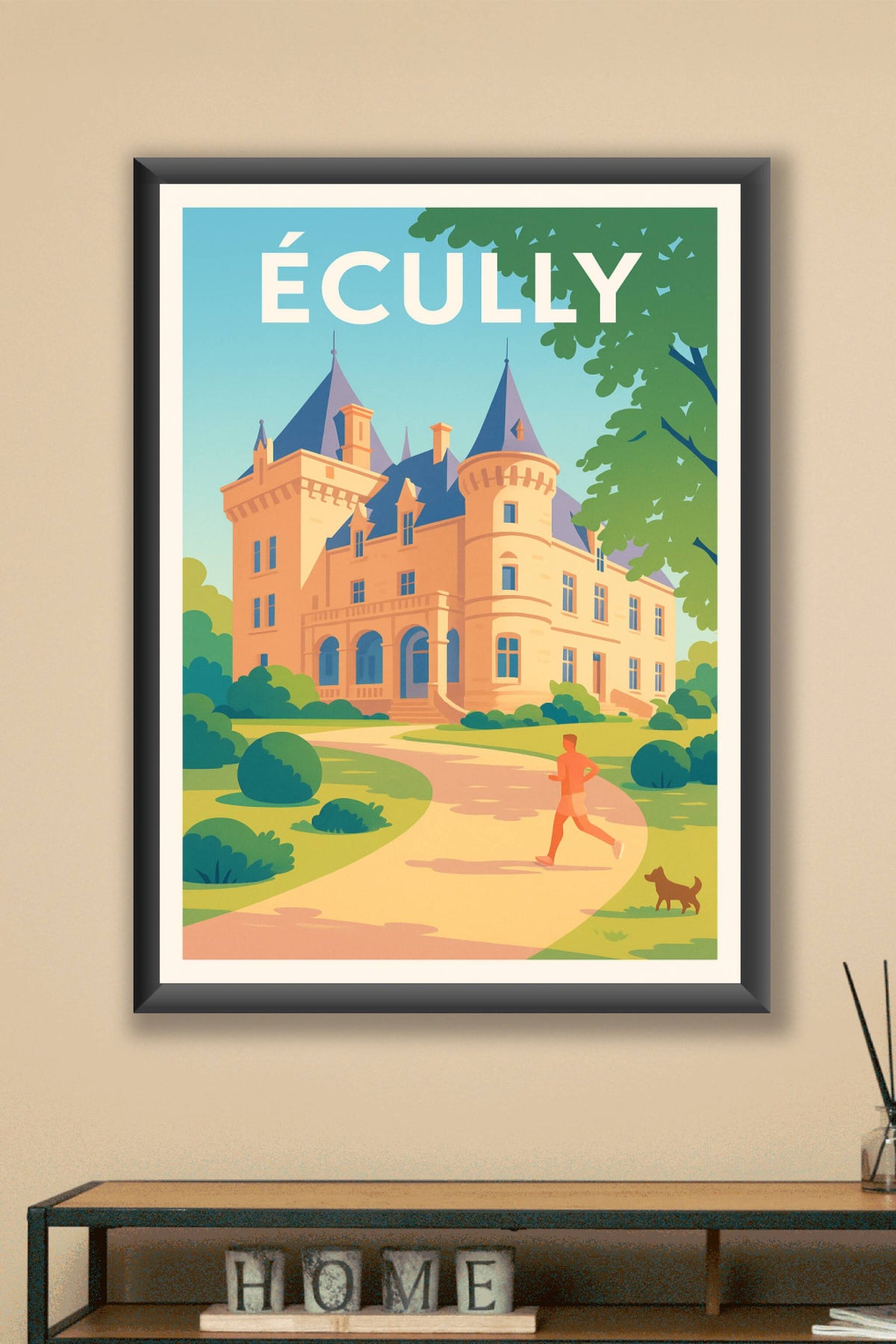 Affiche de Écully - Élégance et nature au château