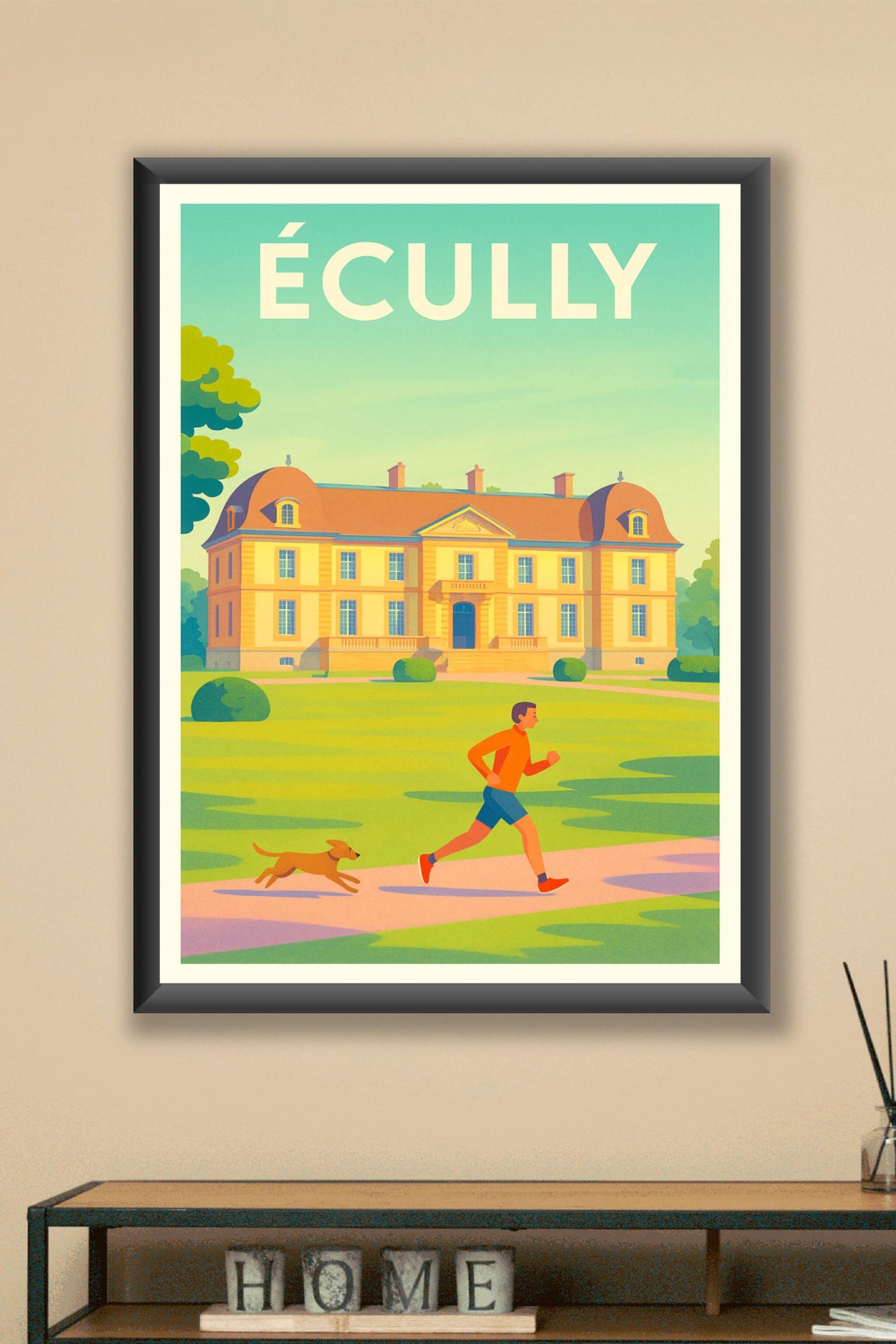 Affiche de Écully - Promenade ensoleillée au parc du château