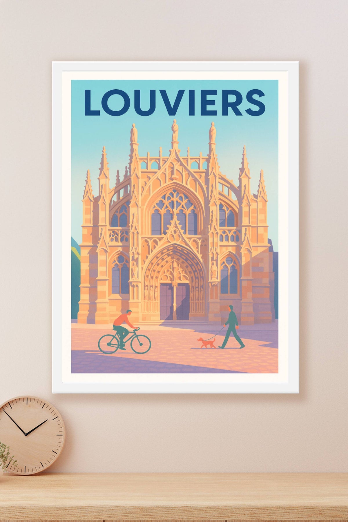 Affiche de Louviers - Élégance gothique au cœur de la ville