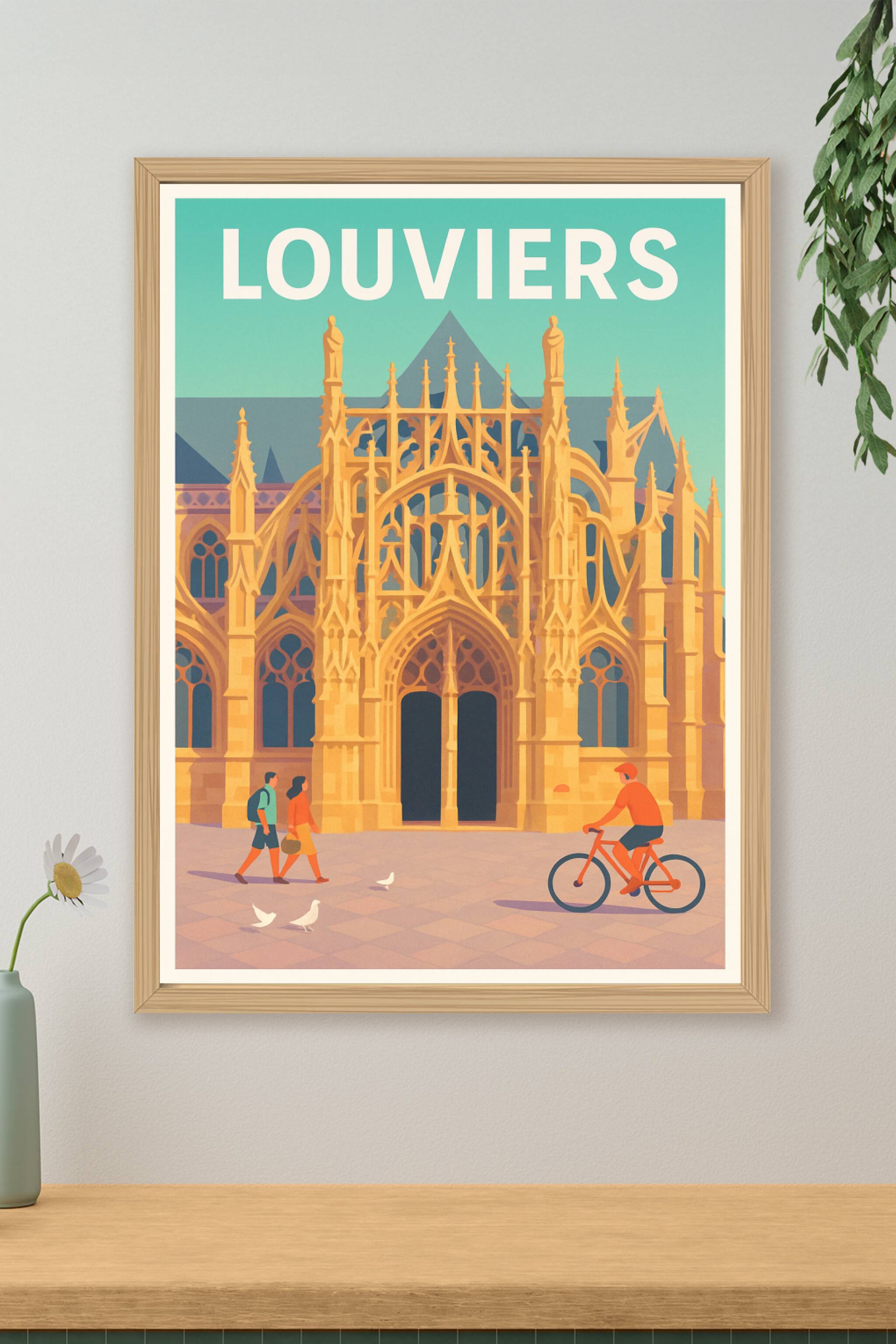 Affiche de Louviers - Voyage au cœur du patrimoine gothique