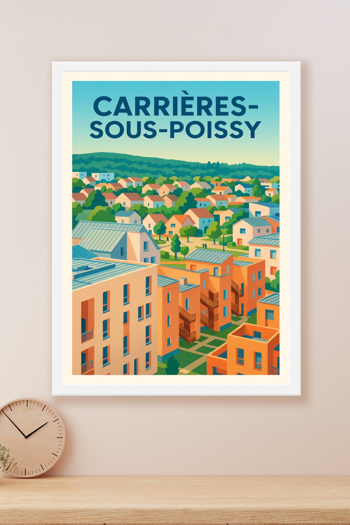 Affiche de Carrières-sous-Poissy - Harmonie urbaine en couleurs