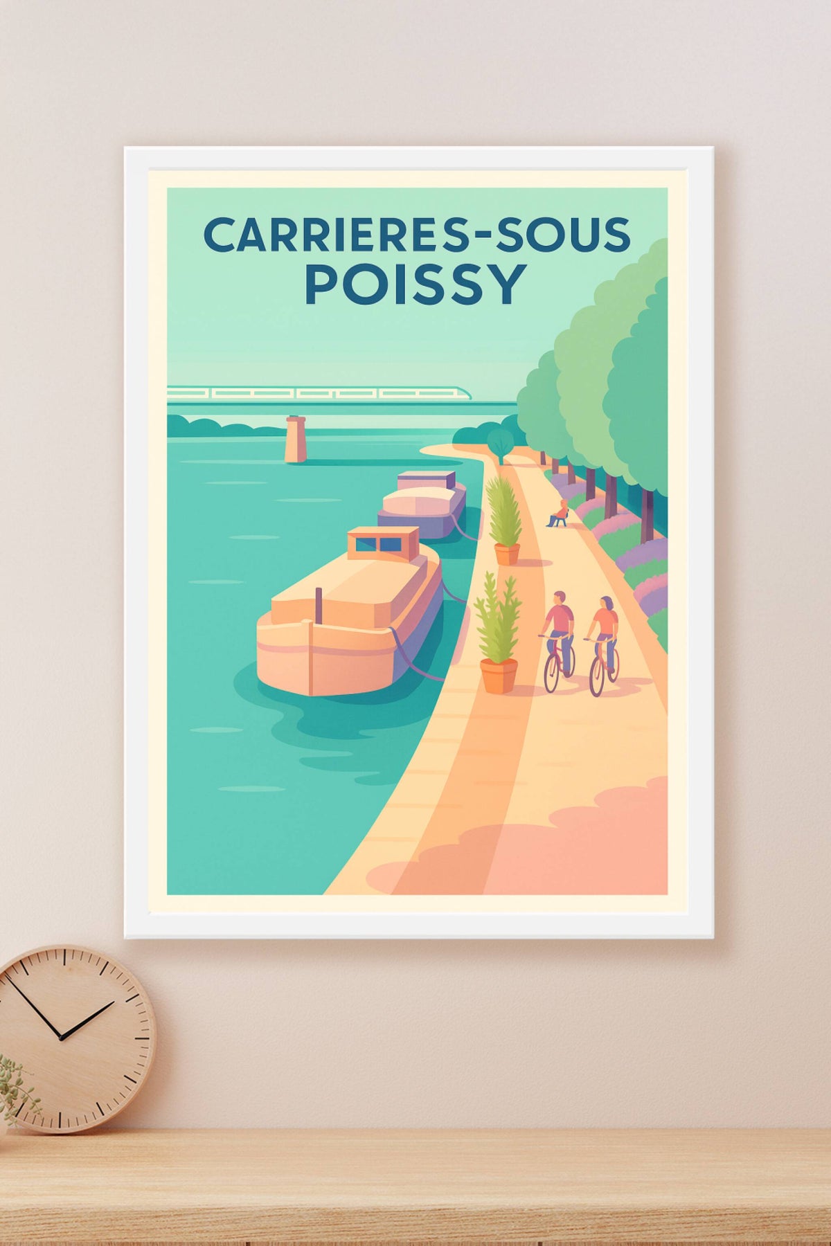 Affiche de Carrières-sous-Poissy - Sérénité au bord de l'eau