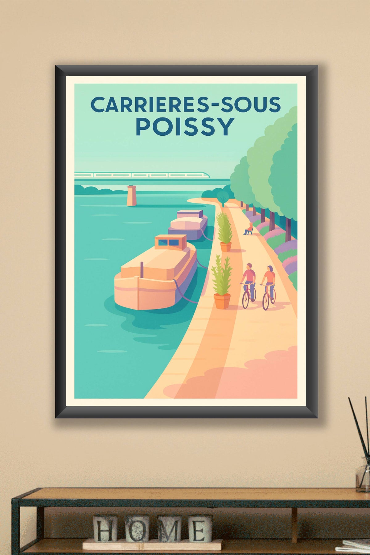 Affiche de Carrières-sous-Poissy - Sérénité au bord de l'eau