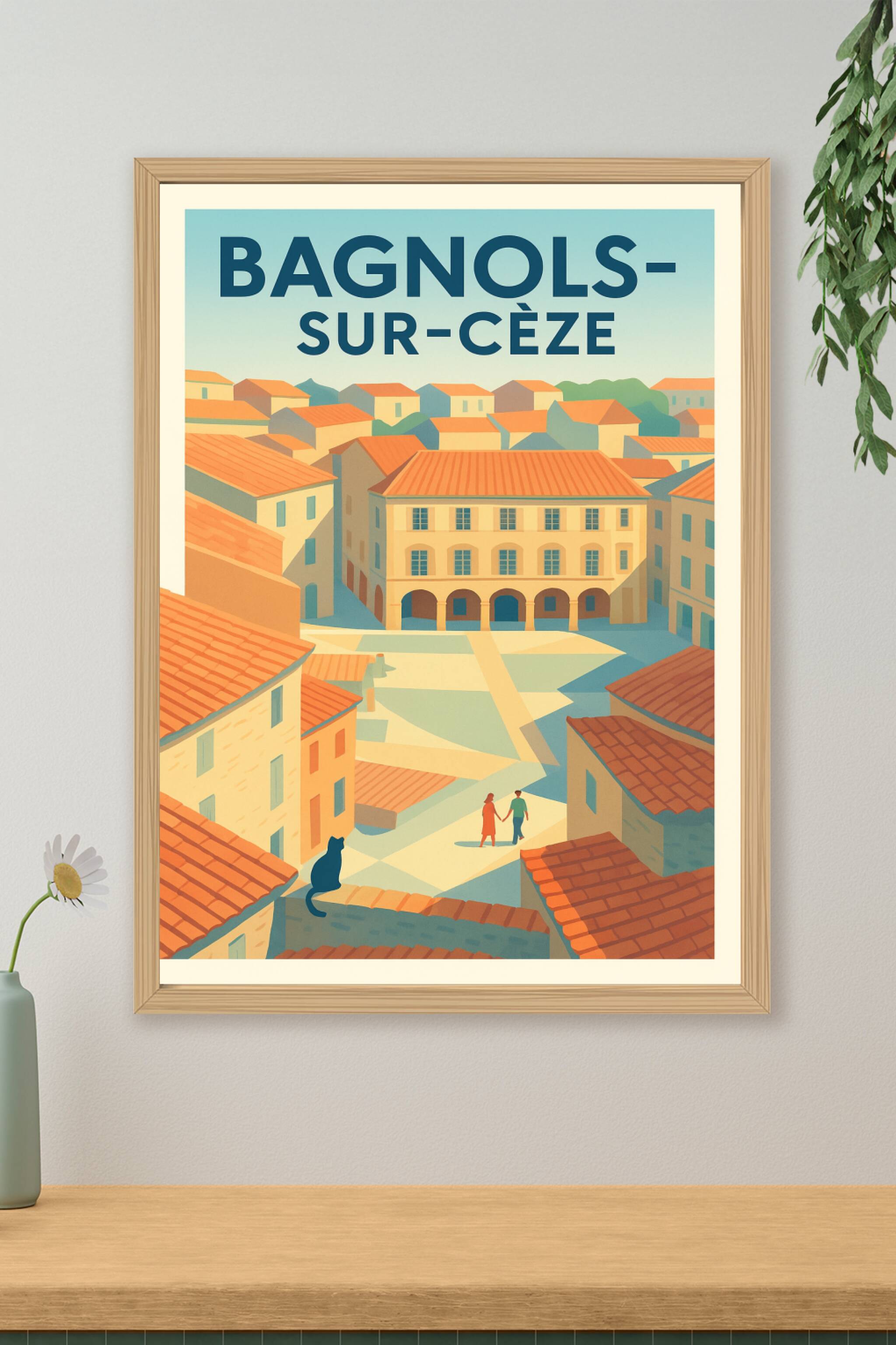 Affiche de Bagnols-sur-Cèze - Charme et sérénité provençale
