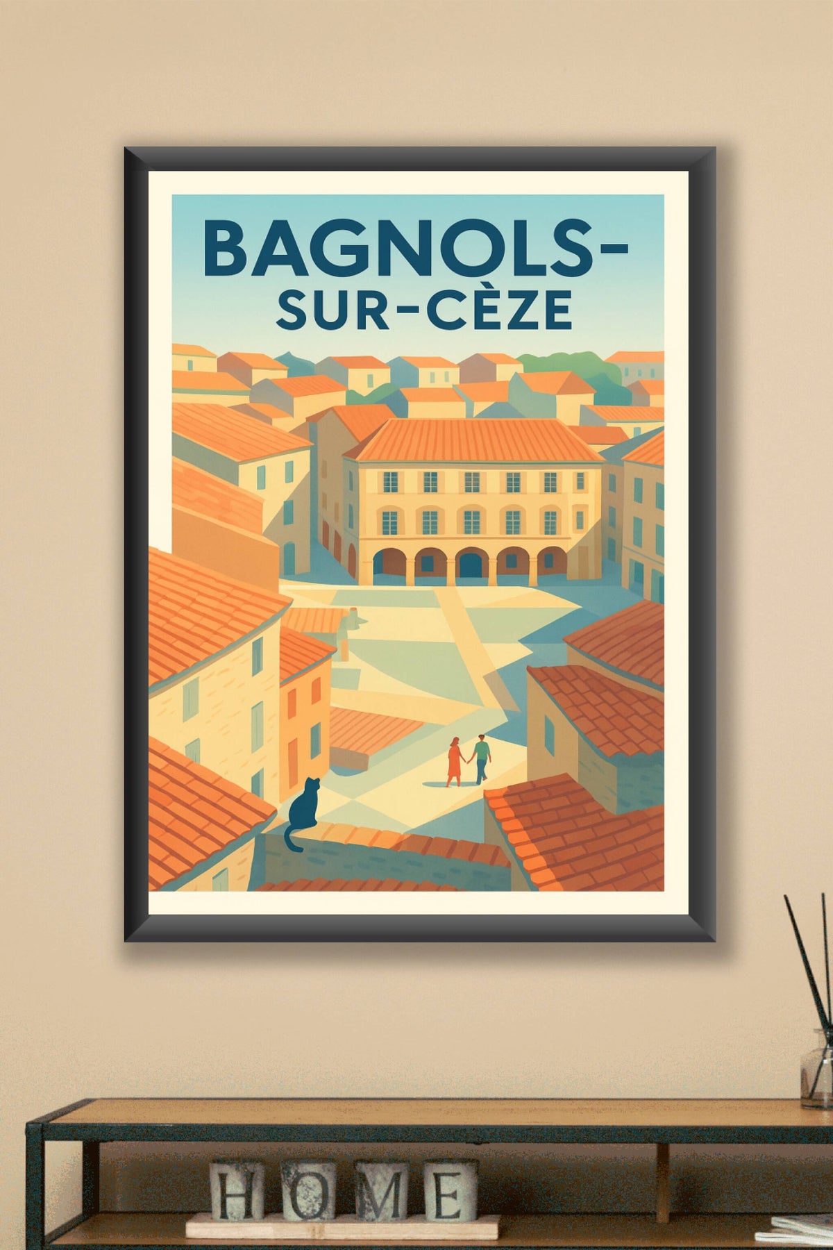 Affiche de Bagnols-sur-Cèze - Charme et sérénité provençale