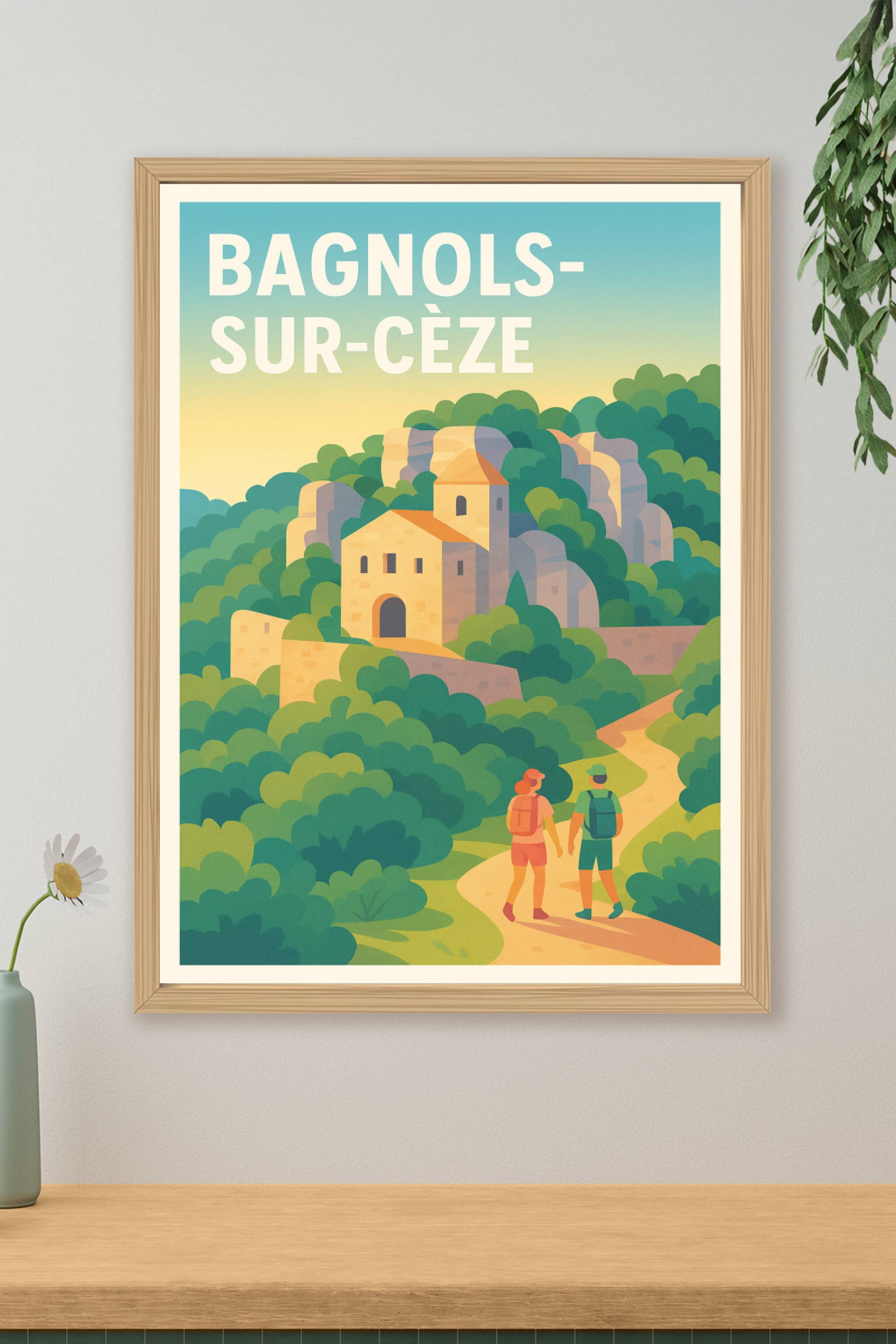 Affiche de Bagnols-sur-Cèze - Escapade au cœur de la nature gardoise