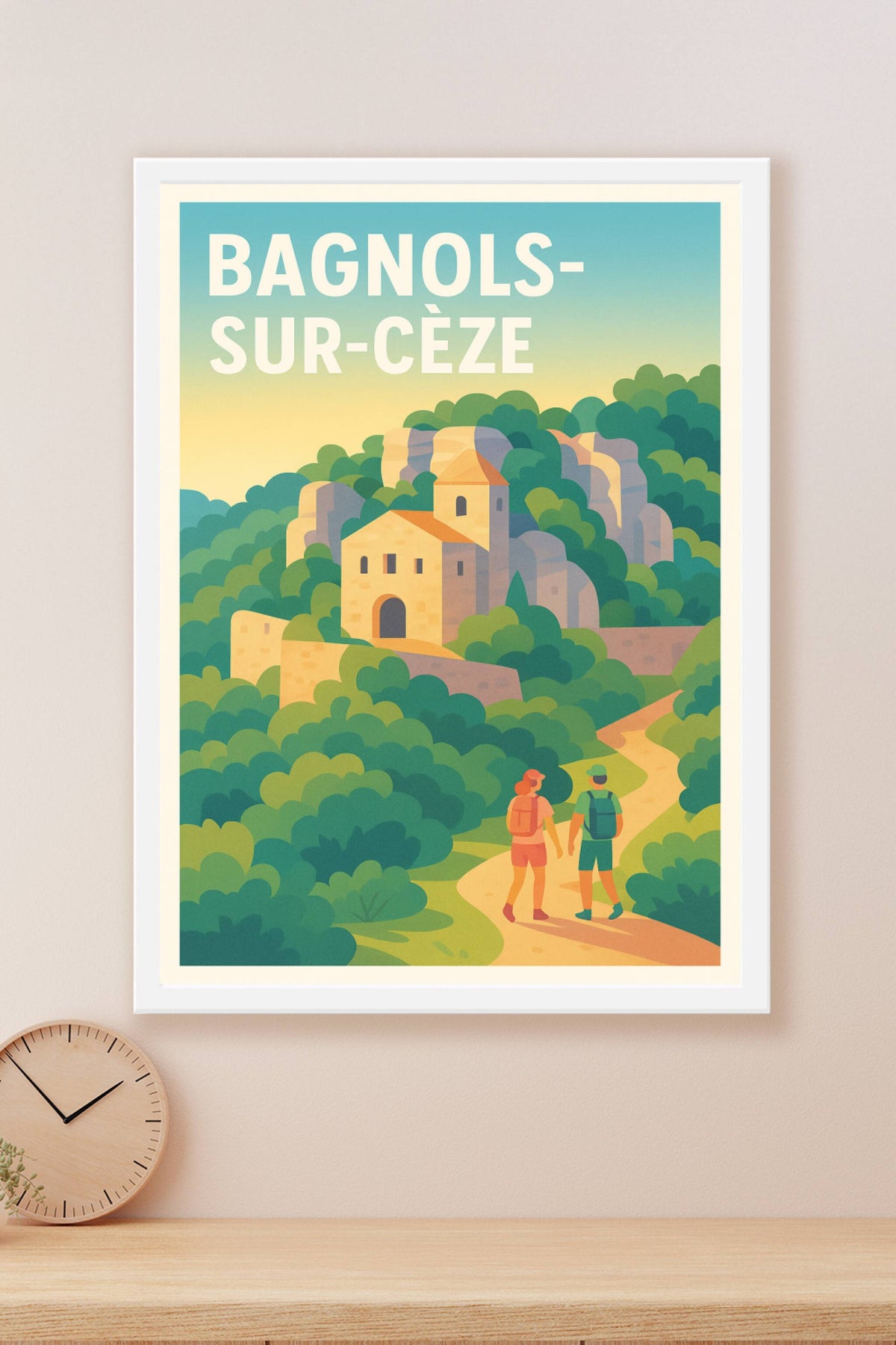 Affiche de Bagnols-sur-Cèze - Escapade au cœur de la nature gardoise