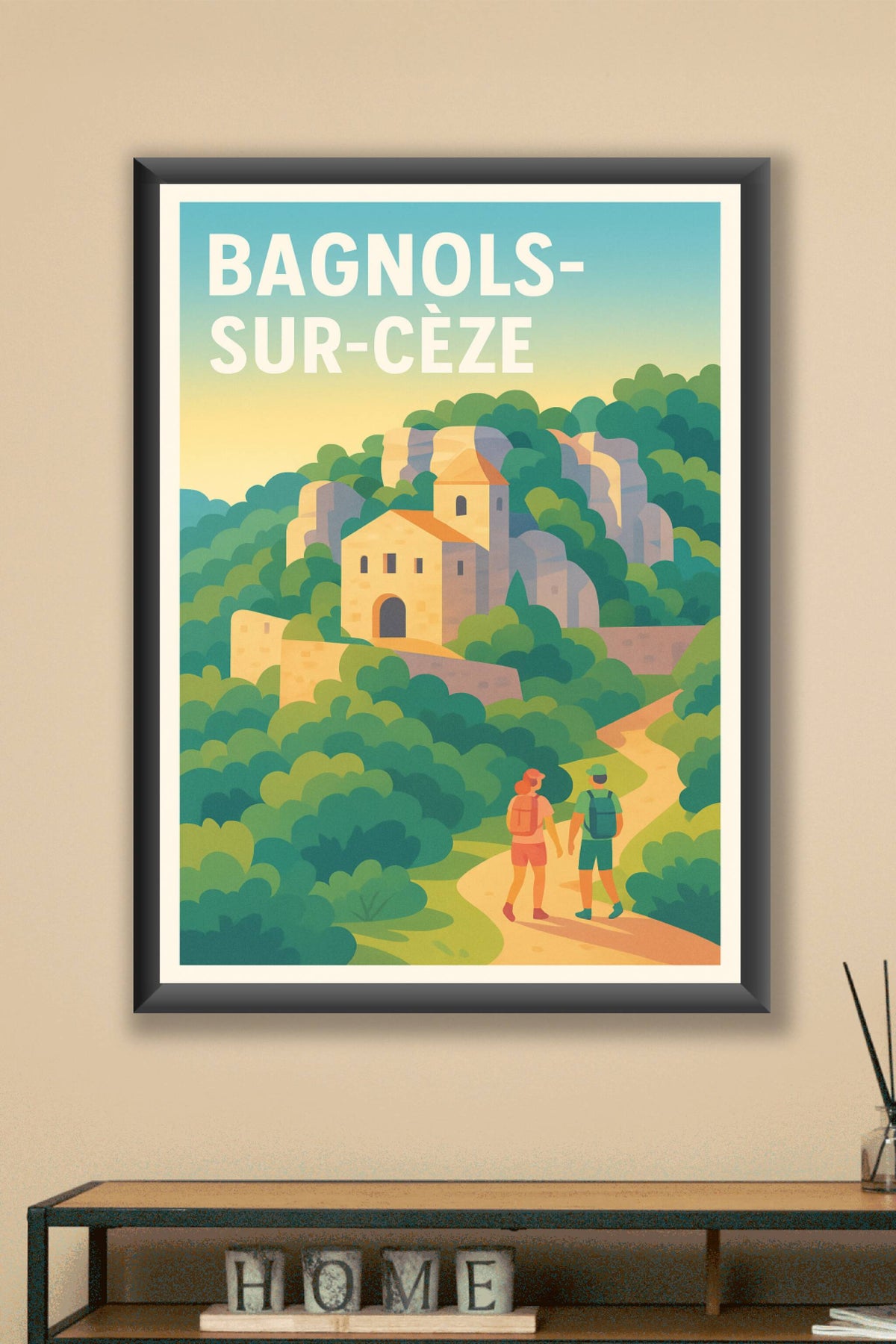 Affiche de Bagnols-sur-Cèze - Escapade au cœur de la nature gardoise