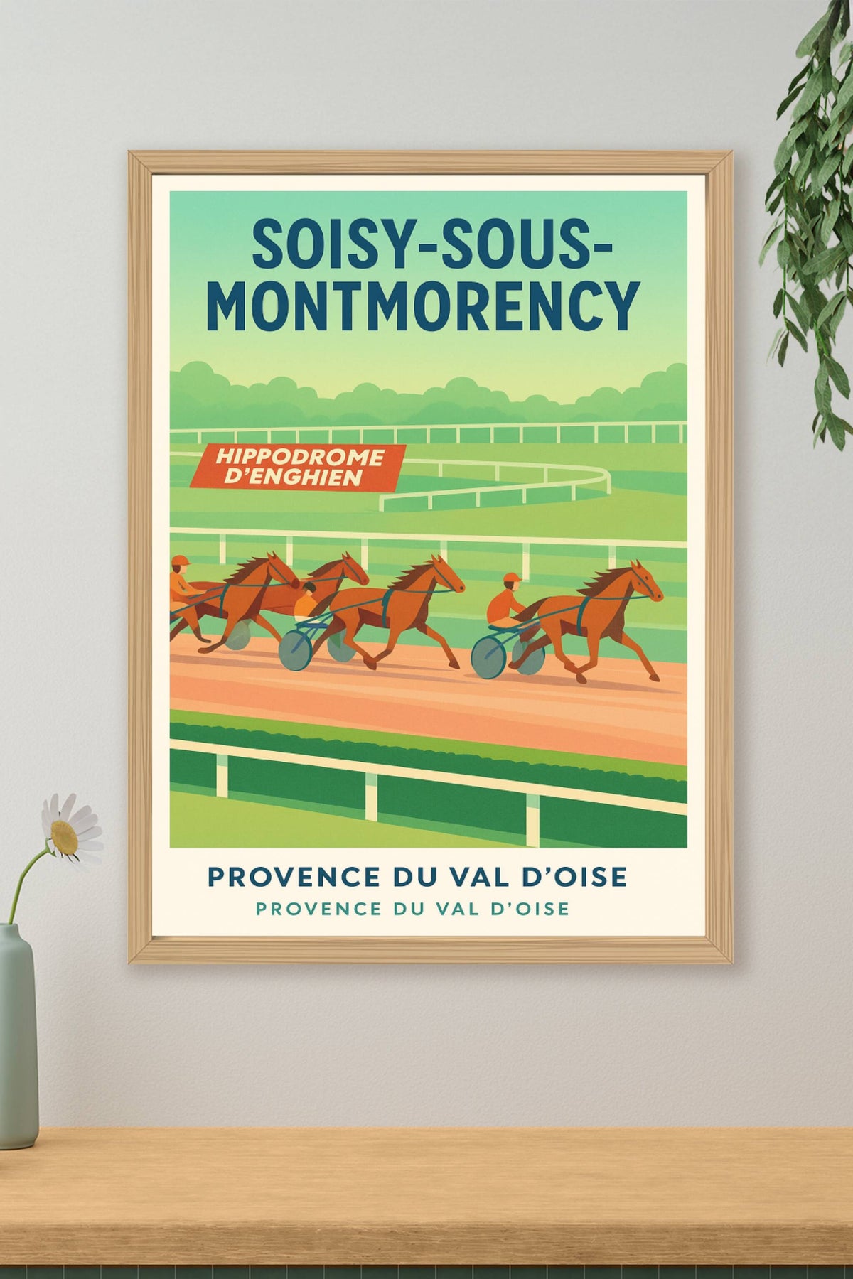 Affiche de Soisy-sous-Montmorency - L'élégance de l'Hippodrome d'Enghien