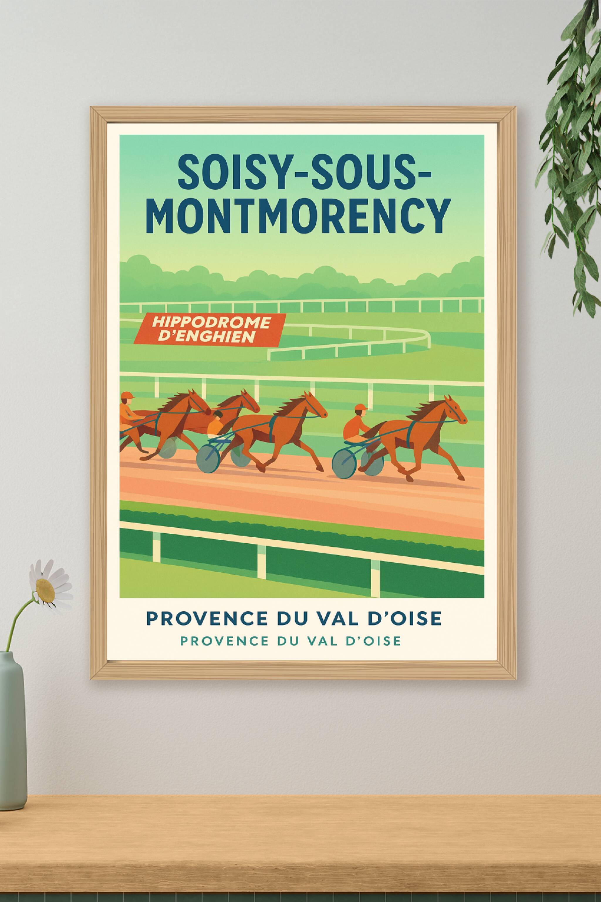 Affiche de Soisy-sous-Montmorency - L'élégance de l'Hippodrome d'Enghien