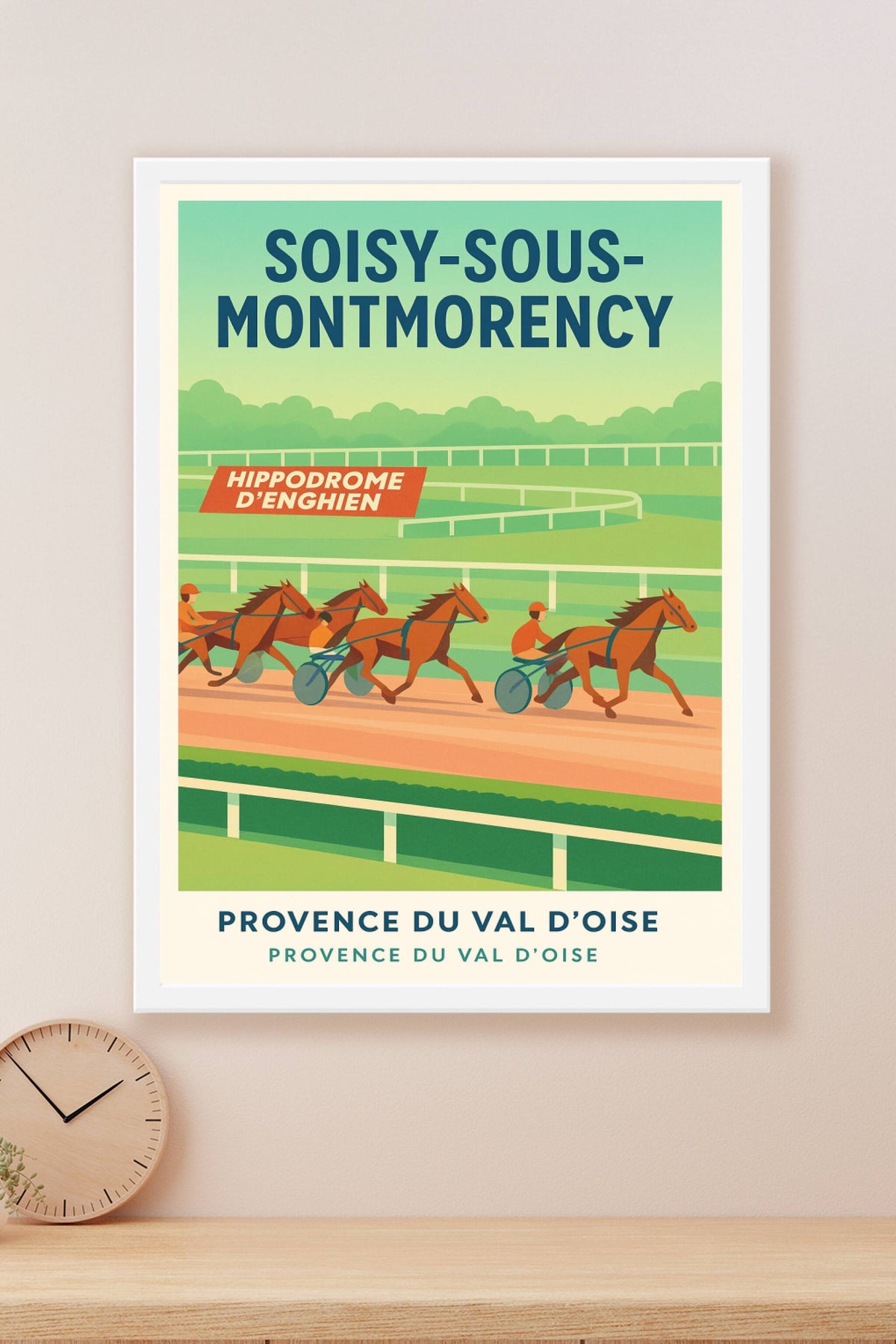 Affiche de Soisy-sous-Montmorency - L'élégance de l'Hippodrome d'Enghien
