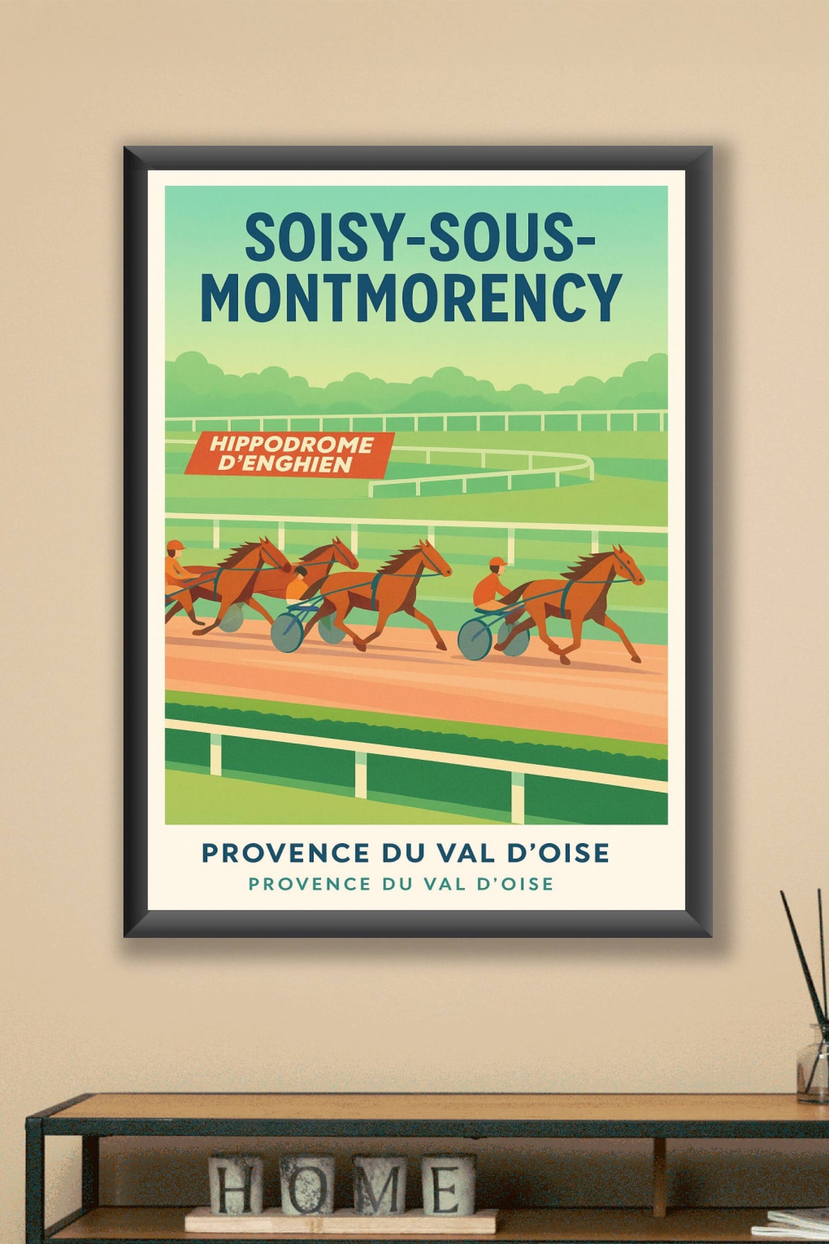 Affiche de Soisy-sous-Montmorency - L'élégance de l'Hippodrome d'Enghien