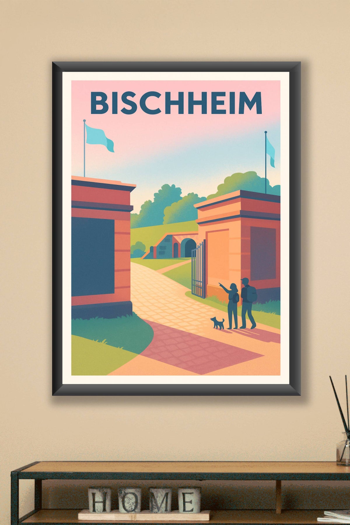 Affiche de Bischheim - L'entrée paisible au cœur de la nature
