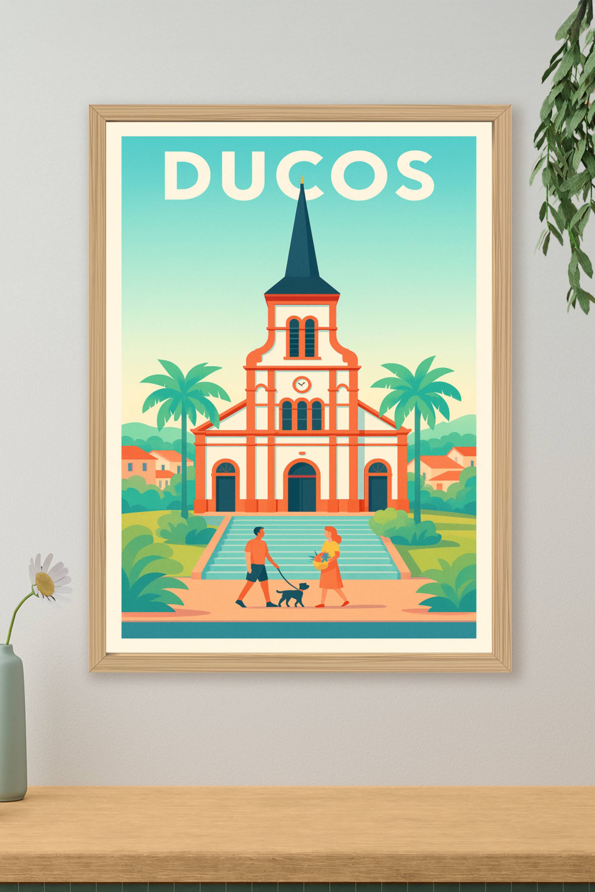 Affiche de Ducos - Charme et tranquillité tropicale