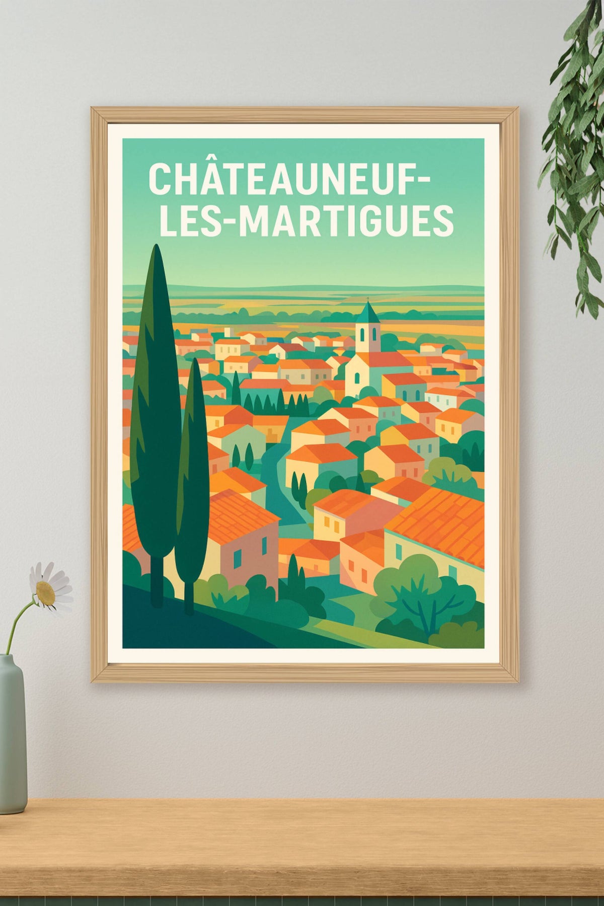 Affiche de Châteauneuf-les-Martigues - Charme provençal au cœur des collines