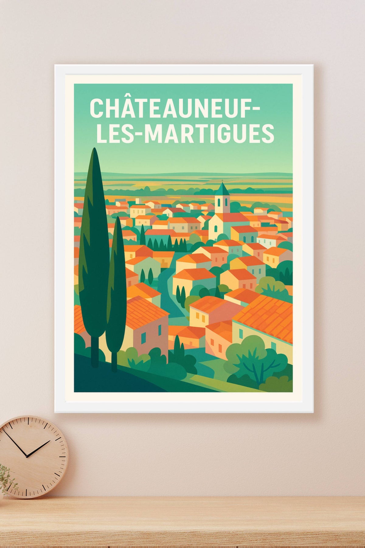 Affiche de Châteauneuf-les-Martigues - Charme provençal au cœur des collines