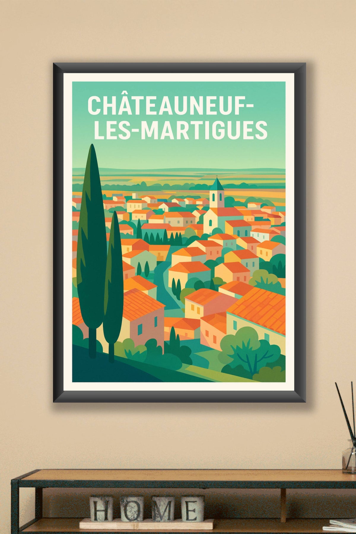 Affiche de Châteauneuf-les-Martigues - Charme provençal au cœur des collines