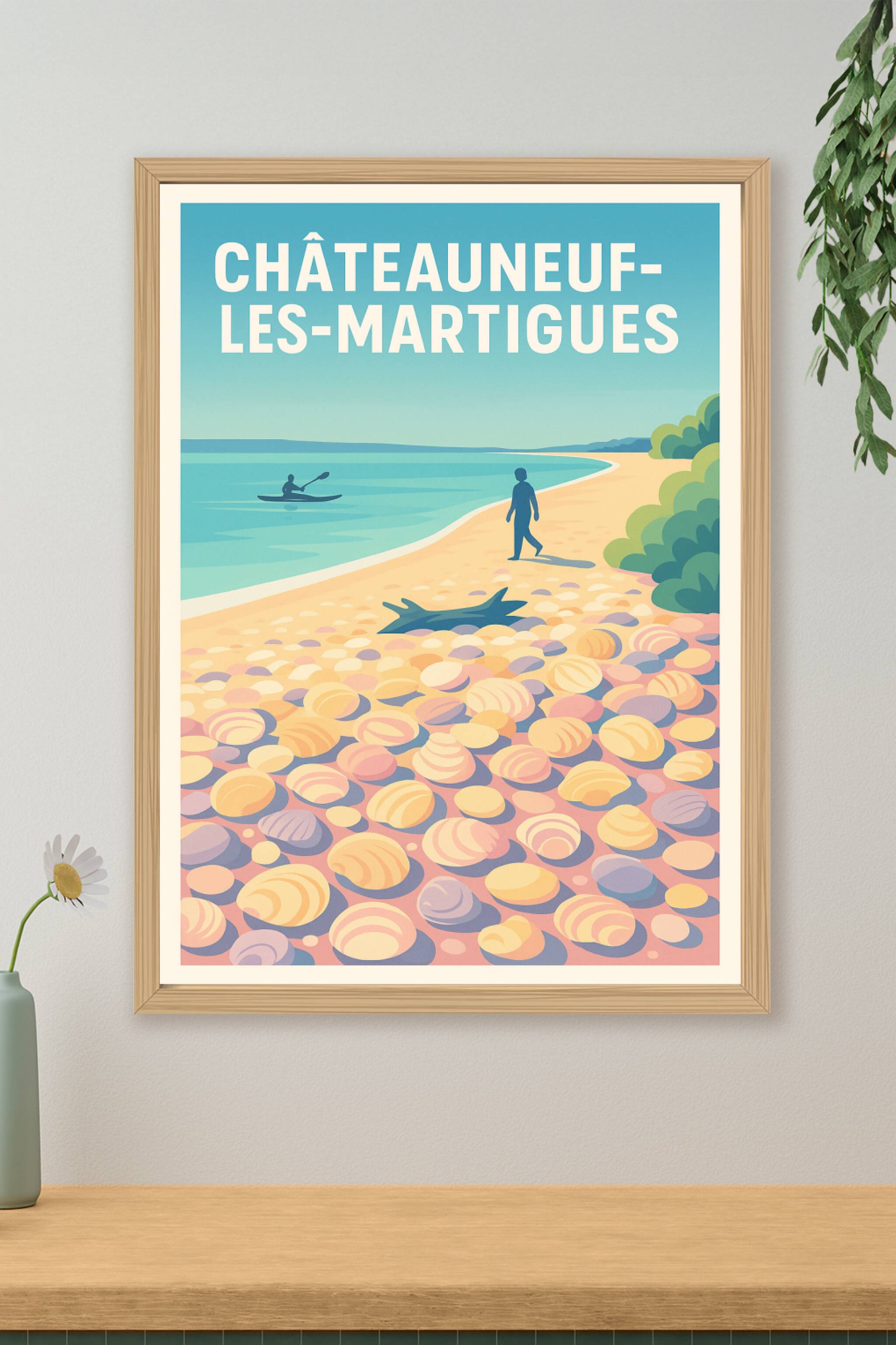 Affiche de Châteauneuf-les-Martigues - Évasion au bord de la mer