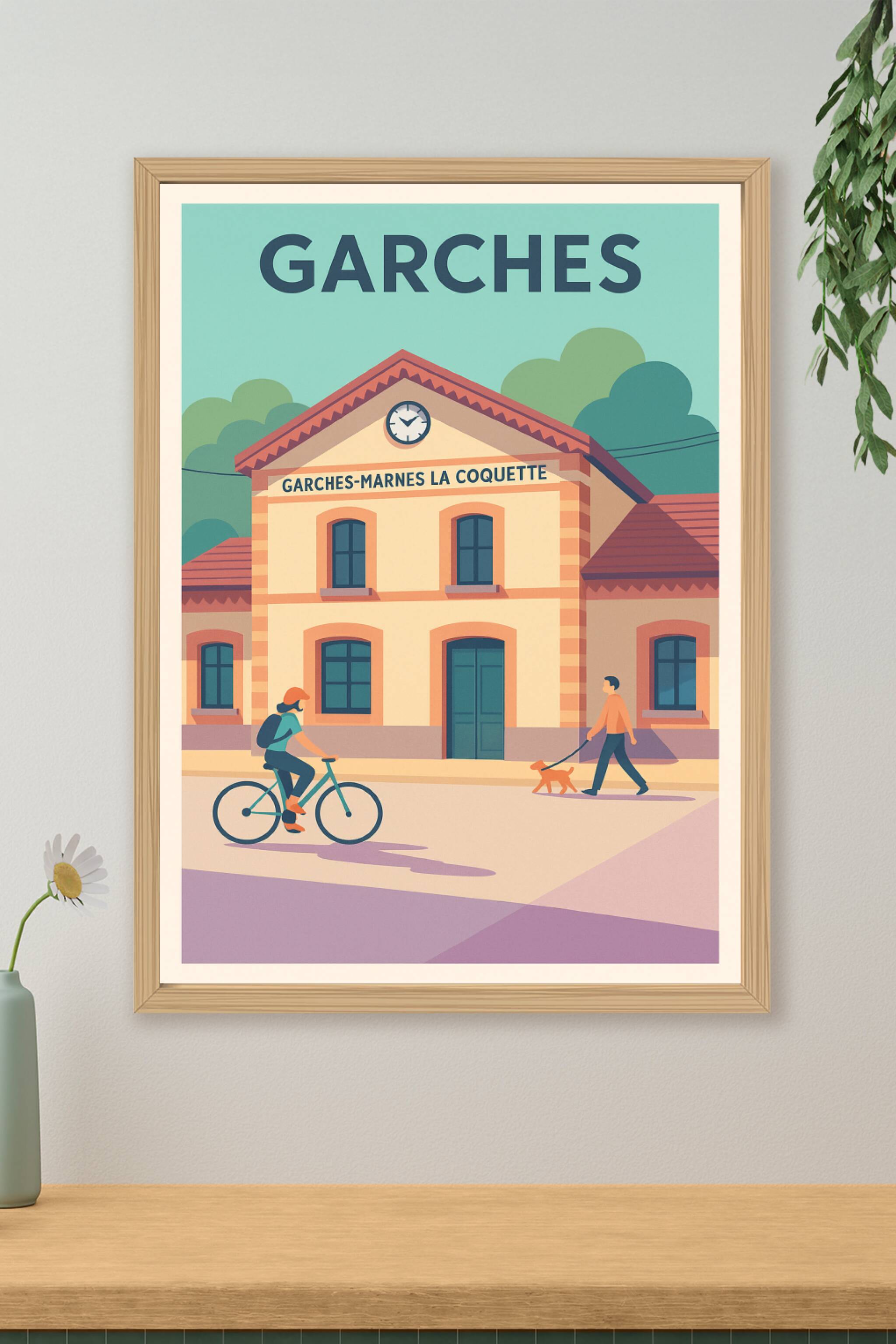 Affiche de Garches - Charme et douceur de vie à la gare
