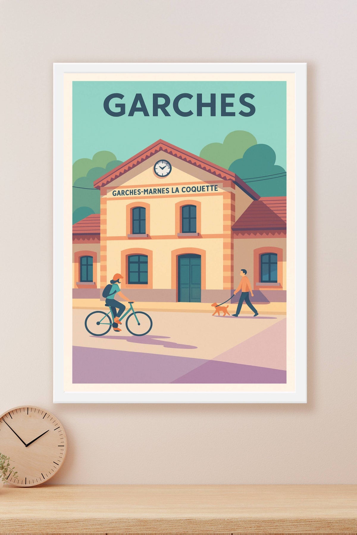 Affiche de Garches - Charme et douceur de vie à la gare