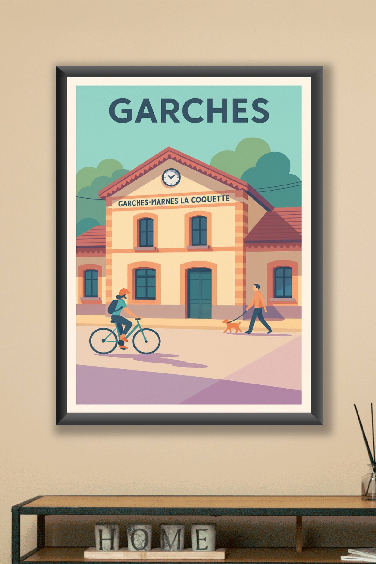 Affiche de Garches - Charme et douceur de vie à la gare