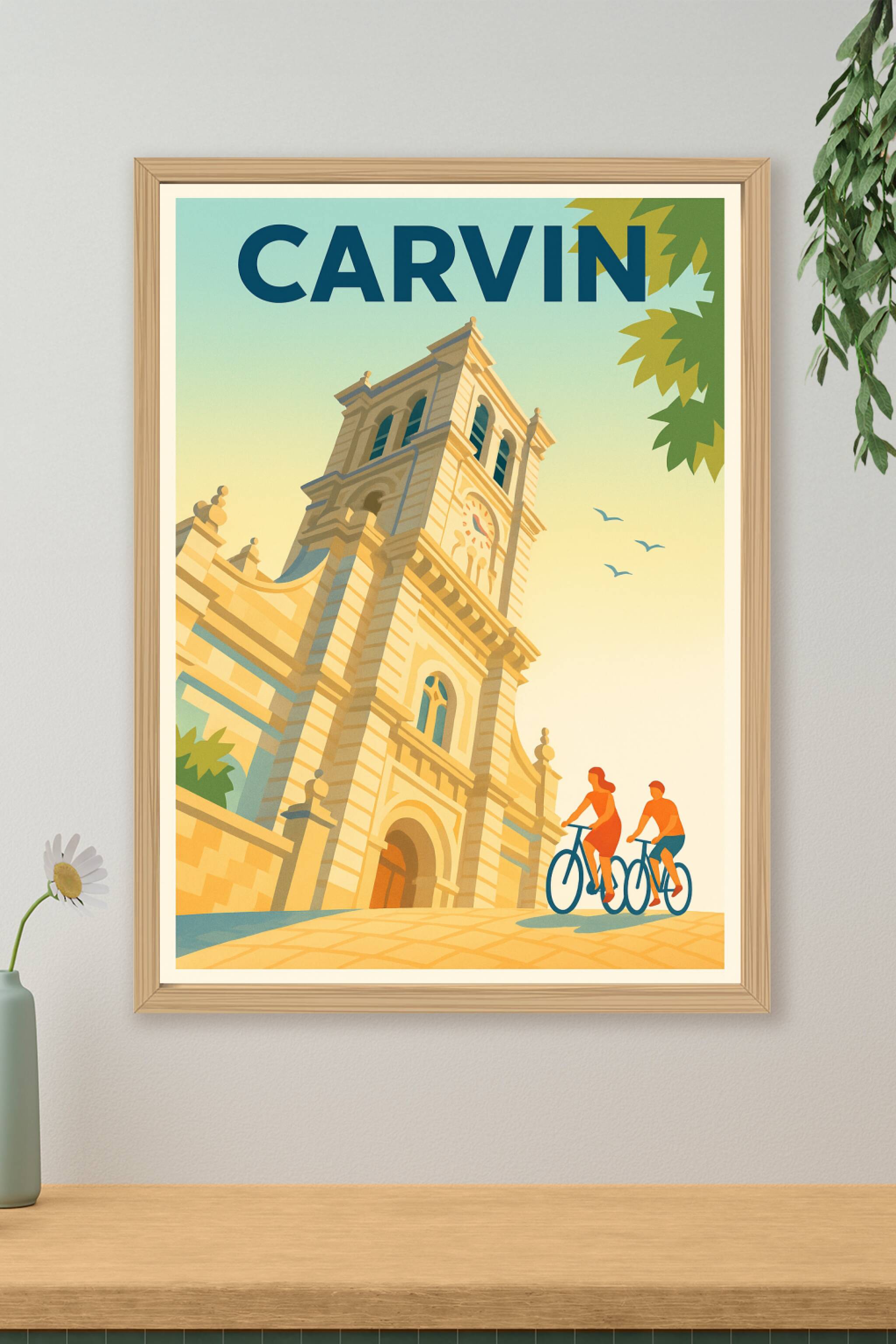 Affiche de Carvin - Escapade à vélo sous le clocher historique