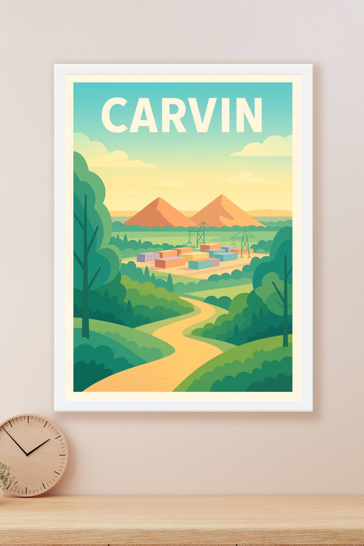 Affiche de Carvin - L'Esprit Industriel au Cœur de la Nature
